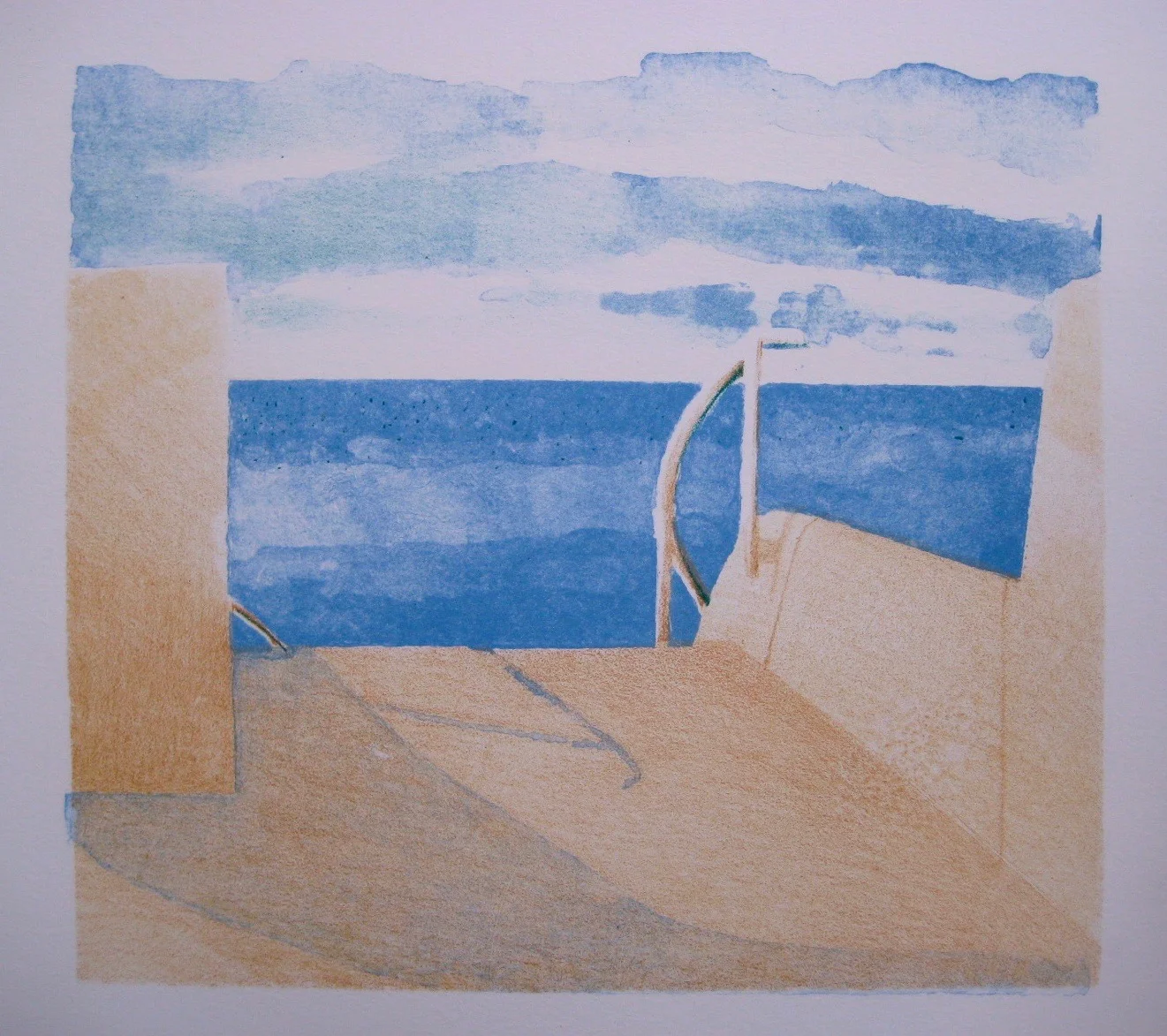 Swamis, 9 x 10 inches, Stone Lithograph, 2014