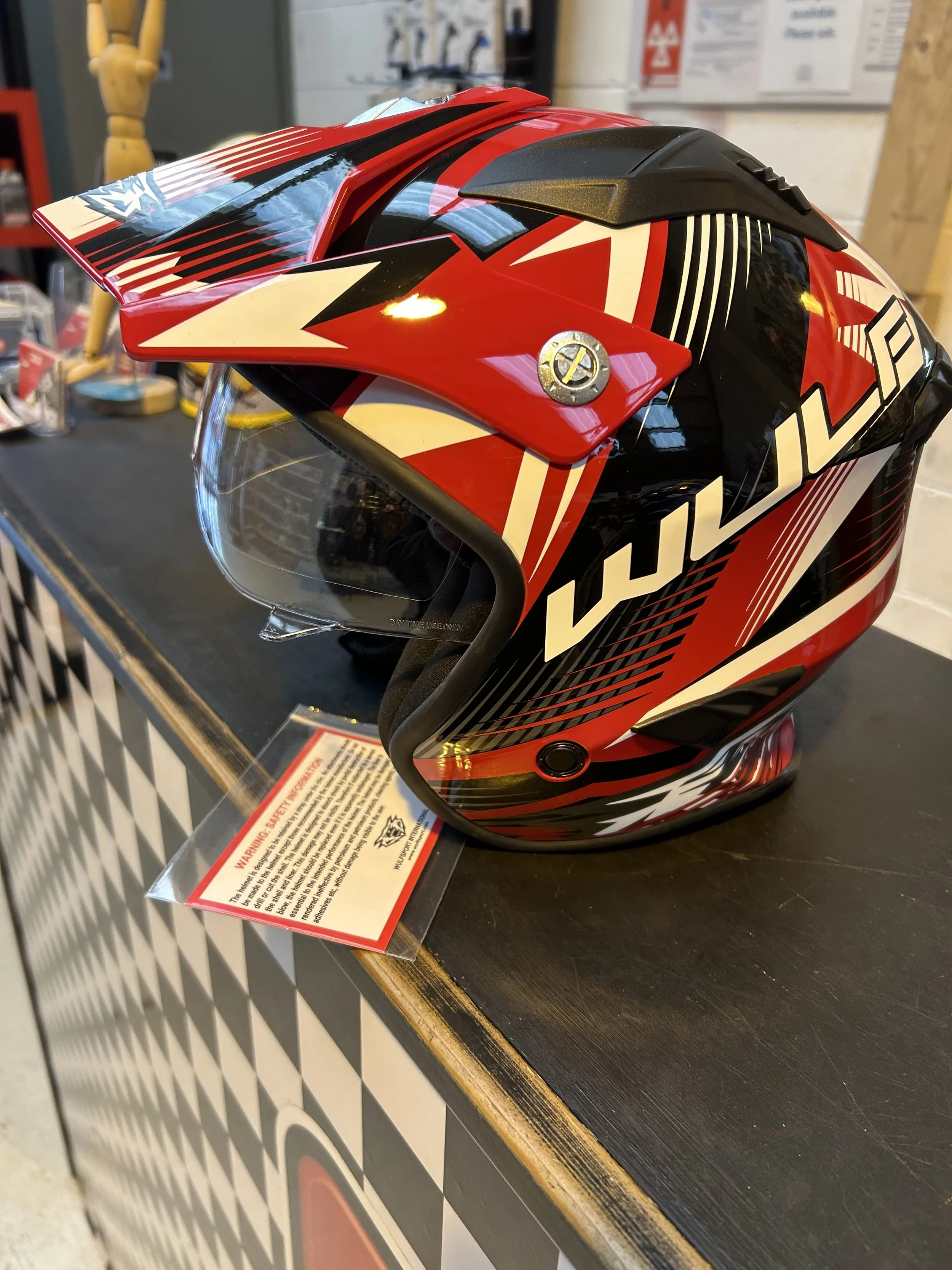 WULFSPORT ASPECT YOUTH TRIALS HELMET -RED