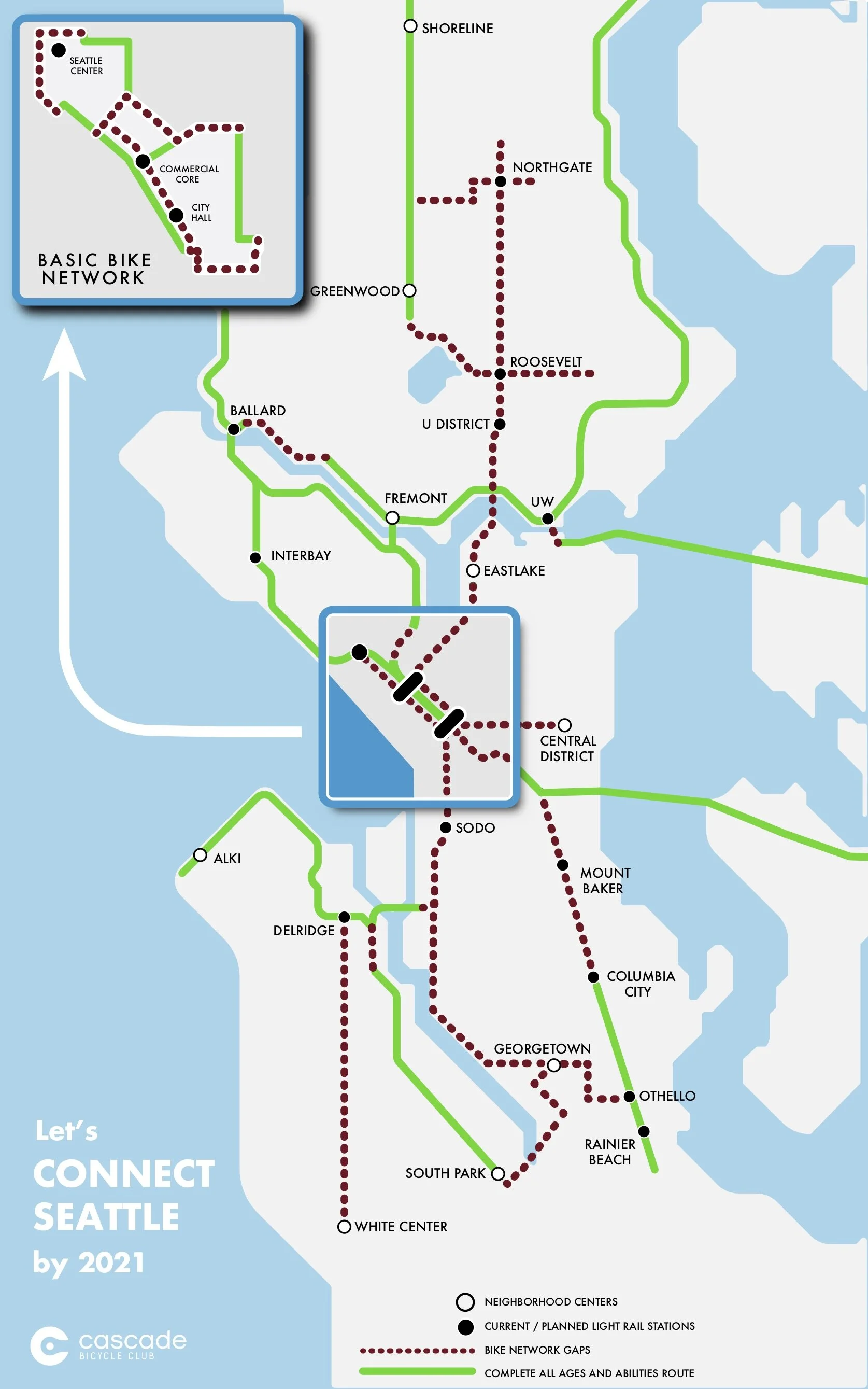 Join Cascade Bicycle Club and a growing city-wide coalition of supporters to Connect Seattle By Bike!