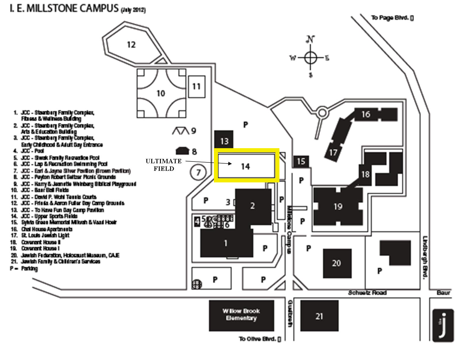 Field Maps and Locations — St. Louis Ultimate Association