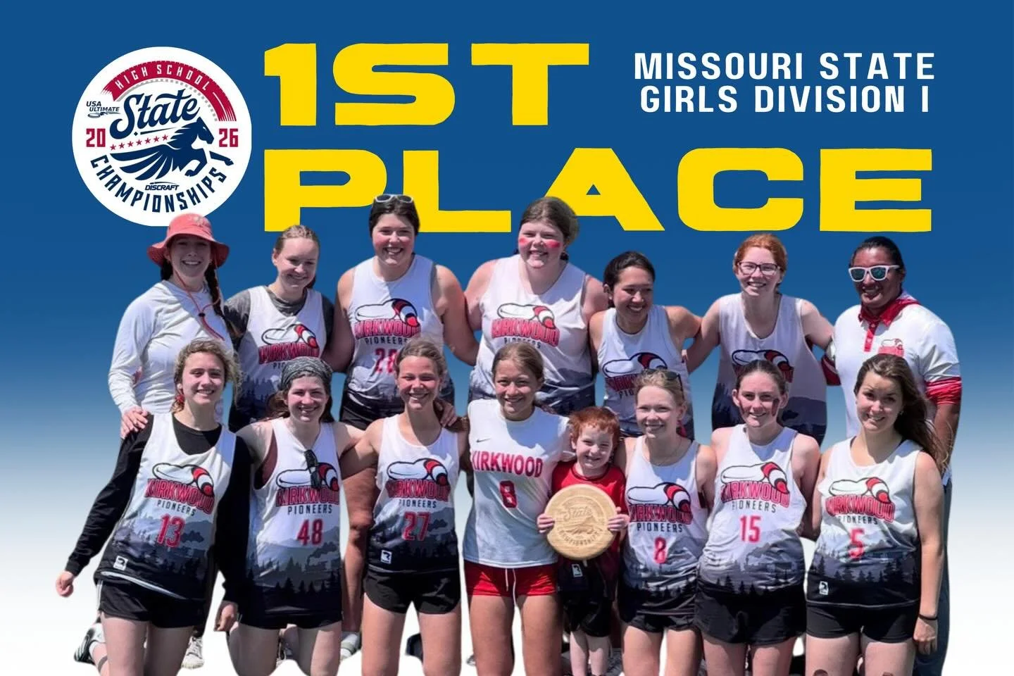 Your 2026 Missouri Girls State Champions, Kirkwood Girls @kirkwoodgirlsultimate 🏆

With the championship victory this weekend, the Kirkwood Girls collected their second State Title since the Girls Division was added in 2016!

#STLUltimate #MissouriS