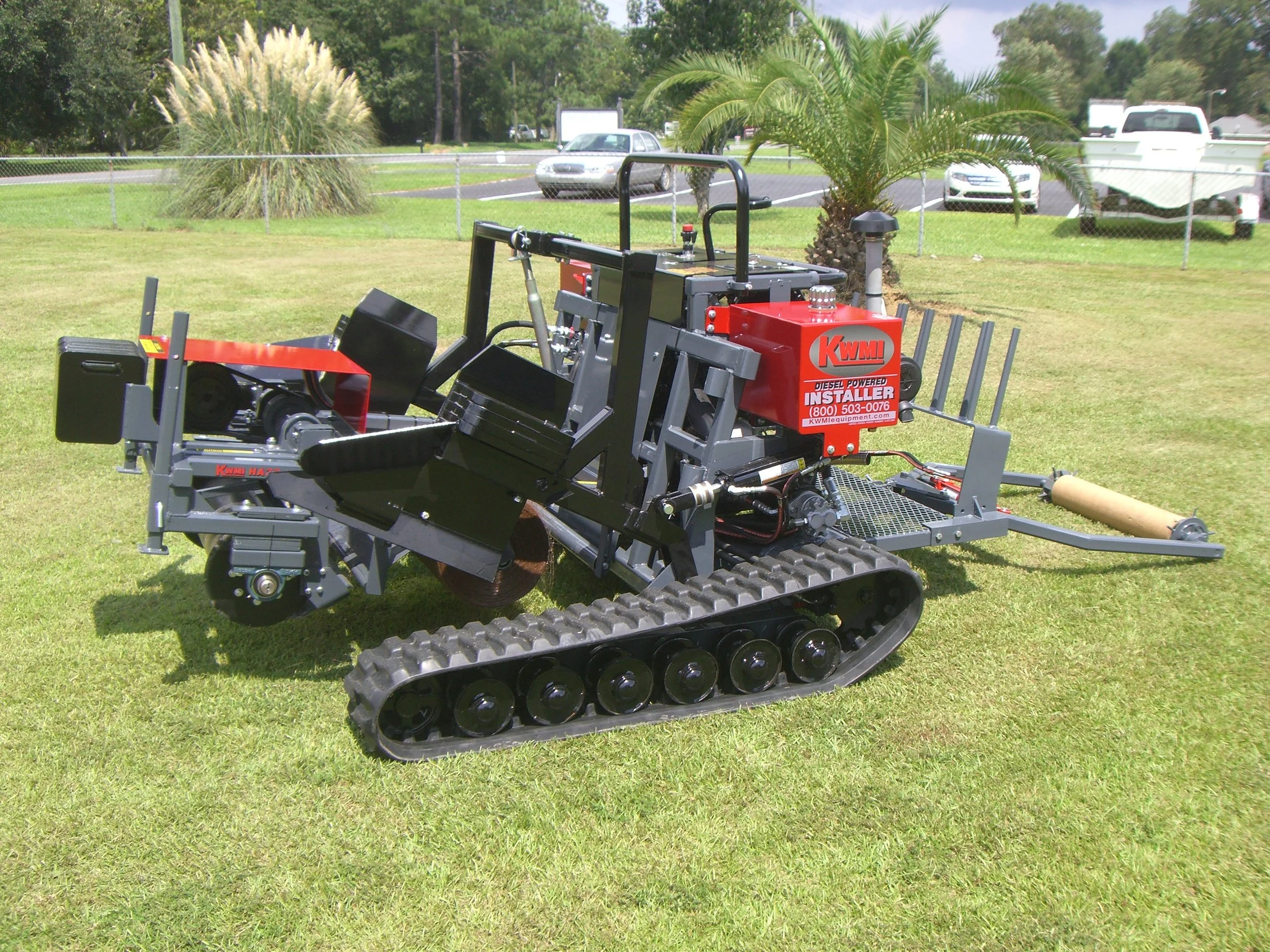 Installer with Mini Harvester Attachment 