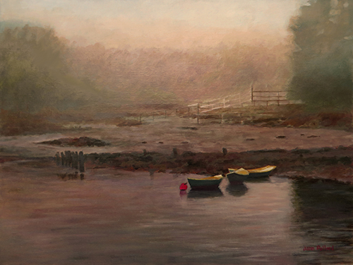 Dory Boats in the Fog