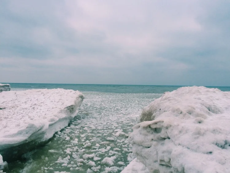 The icy coast of Lake Michigan. My second time here, and just as breath-taking as the first. Something about seeing a frozen ocean is mesmerizing for a Florida kid. 