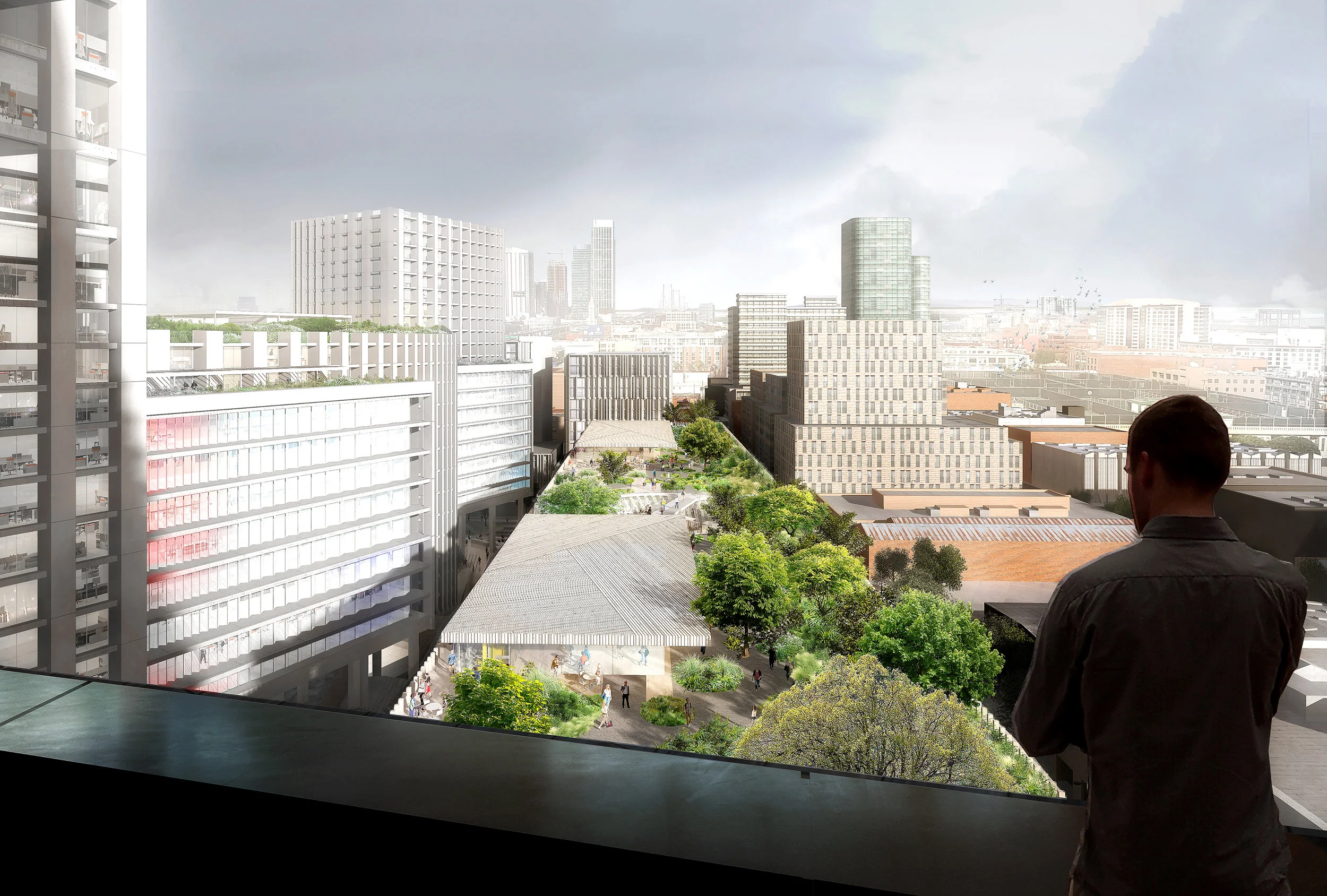 This project reimagines rooftops as an extension of the pollinator pathway, while also establishing a strong connection between the landscape and the workplace.