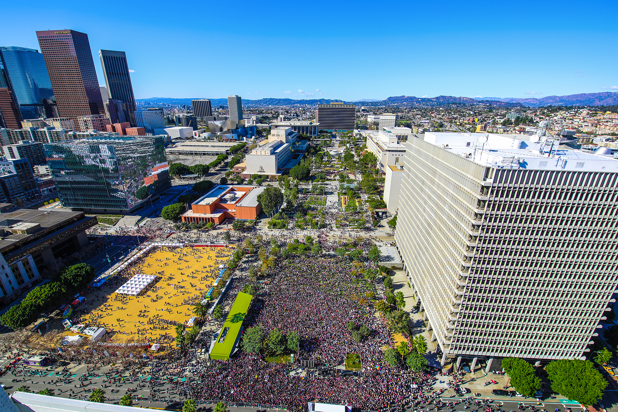 The RCH-designed Grand Park was the site of the 2018 Women's March in Los Angeles.