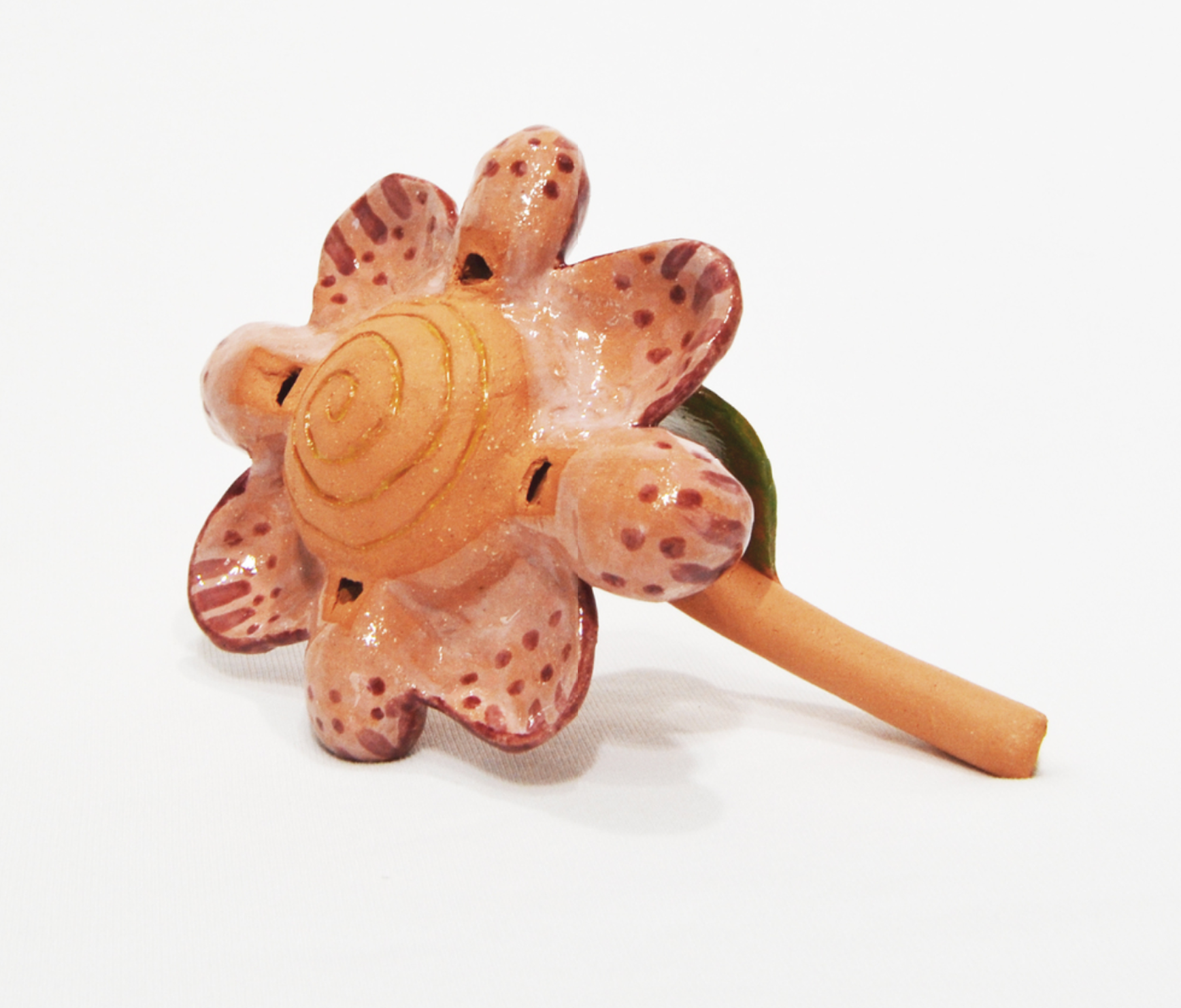 Four Whistle Flower, 2025, 3 × 7 1/2 × 5 in