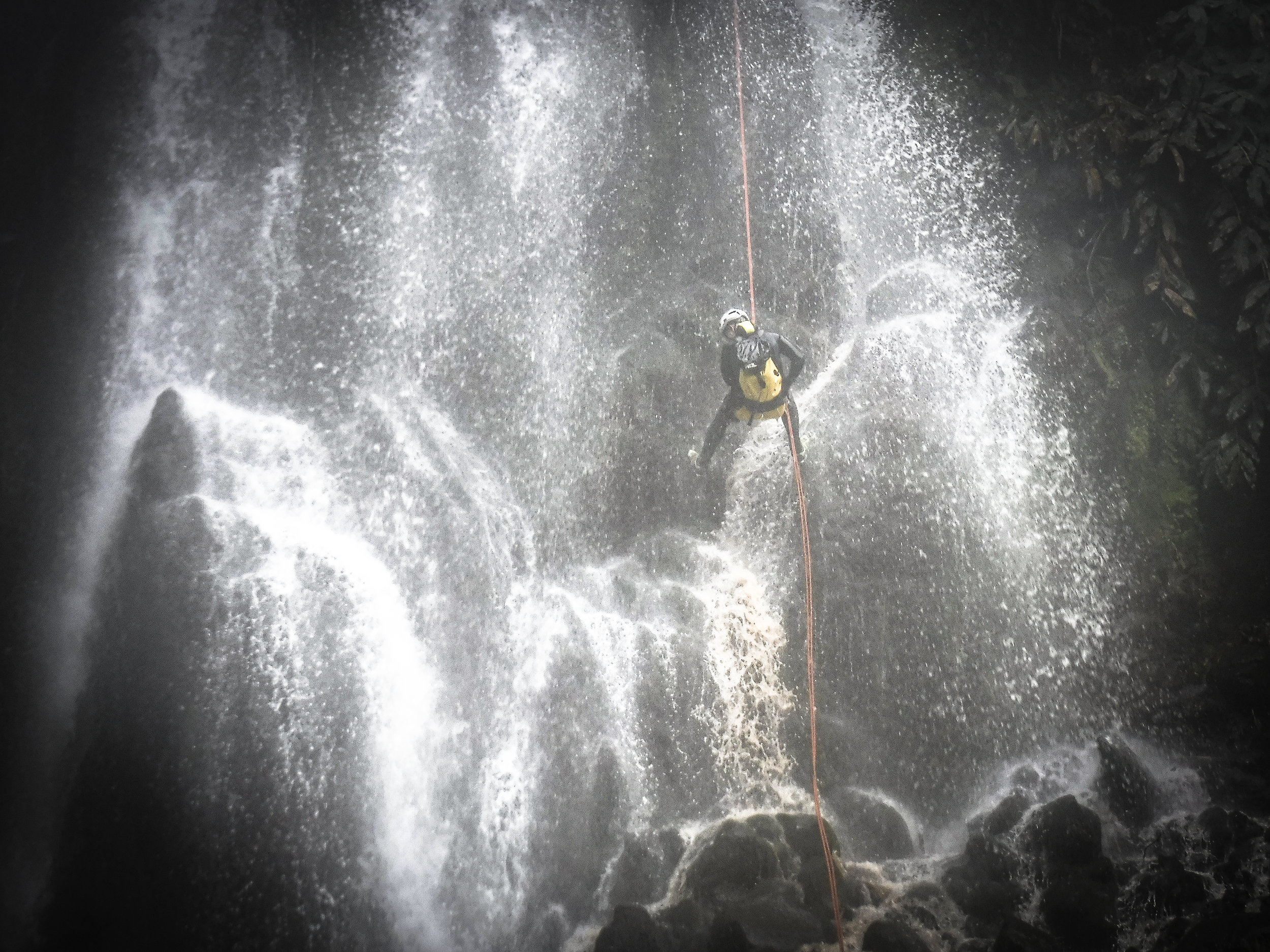 Azores Canyoning, Rapelling the Waterfall - Azores Connections.jpg