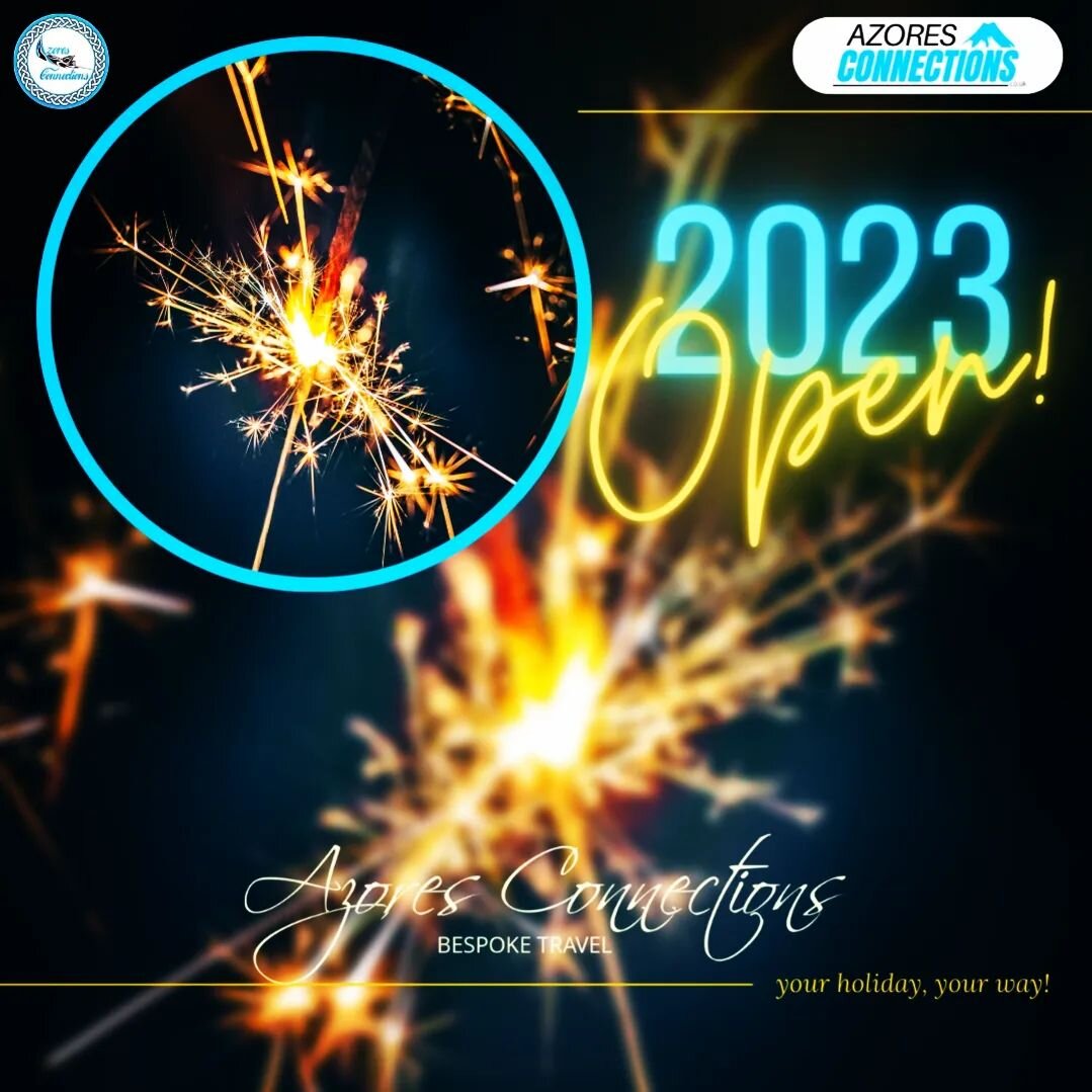 It's official!...
..2023 is open for business! Happy New Year one and all!

#2023 #bestvacations #holidays2023 #azores2023 #azoresislands #9islands #azoresconnections #portugalholidays #saomiguel #newyear2023