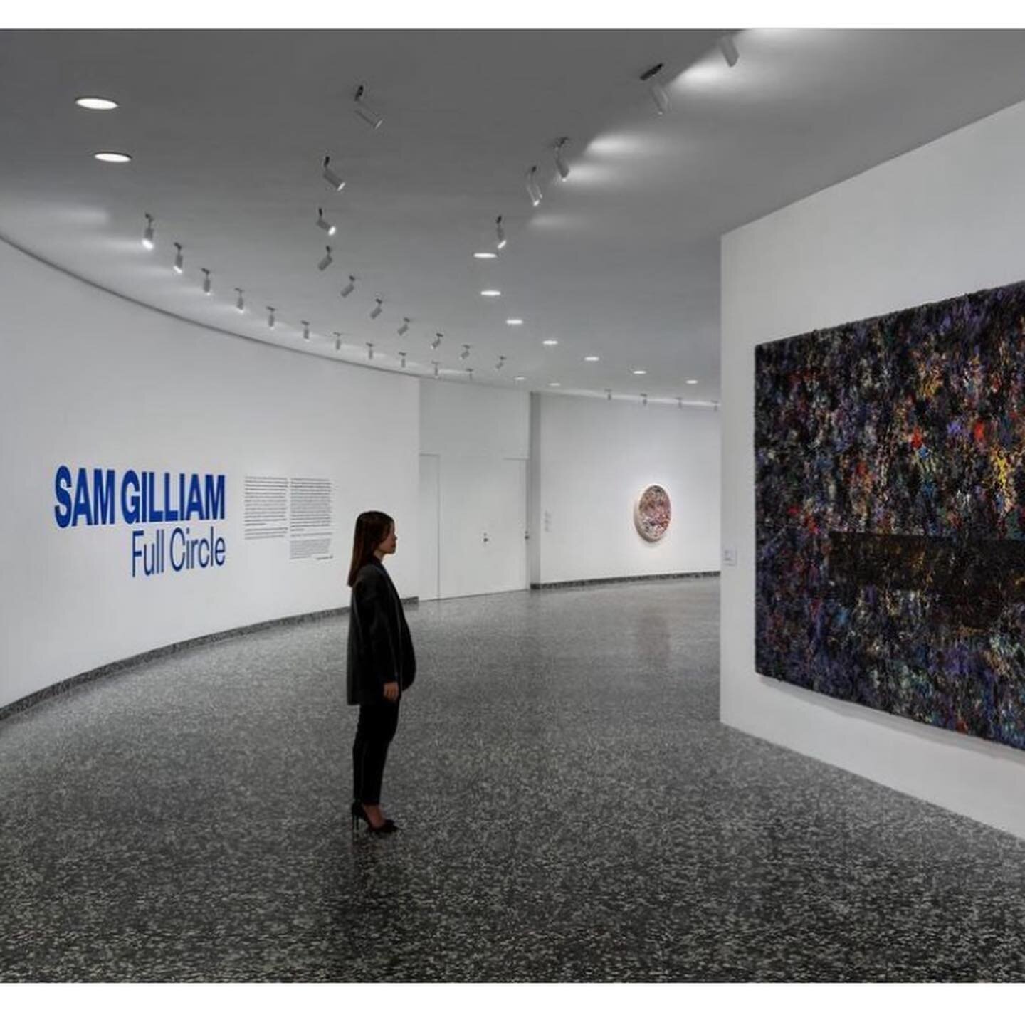 Saddened by the passing of Sam Gilliam. An artist with the courage to continue his practice for seven decades. 
Honored to have worked with him on our current show, his last, &lsquo;Sam Gilliam: Full Circle&rsquo; with new works and &lsquo;Rail&rsquo