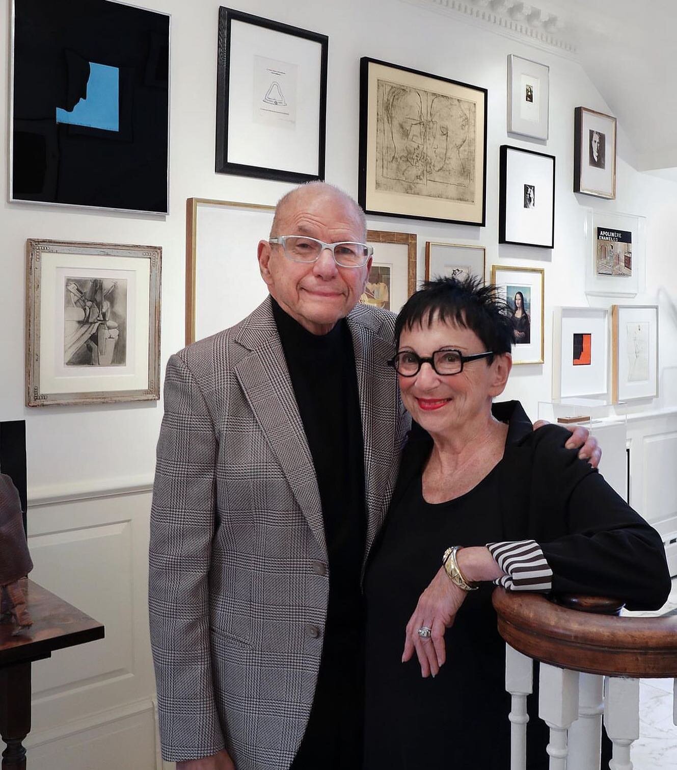So sad to lose Aaron Levine today. He, and his wife Barbara, were obsessed with Marcel Duchamp&mdash;Collecting his art and even traveling to his grave site in Rouen. Aaron always had a quip but he was most animated when talking about art and artists
