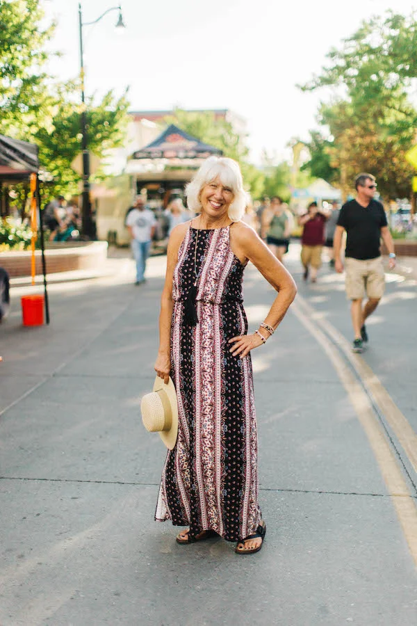 All Day Comfort Fruita Farmer’s Market. Wine tasting with friends. Downtown First Friday Art Walk. Grand Junction Symphony. It’s all in a day’s fun, and this frock will take you through it with style and comfort. Pair with comfy sandals and your hat and jewelry of choice to let your personality shine.