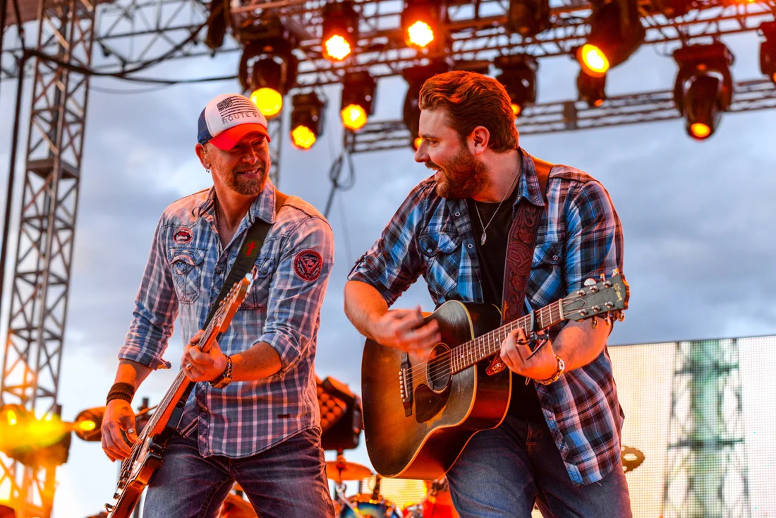 Chris Young + CJ Berzin play Country Jam. All photos courtesy Country Jam