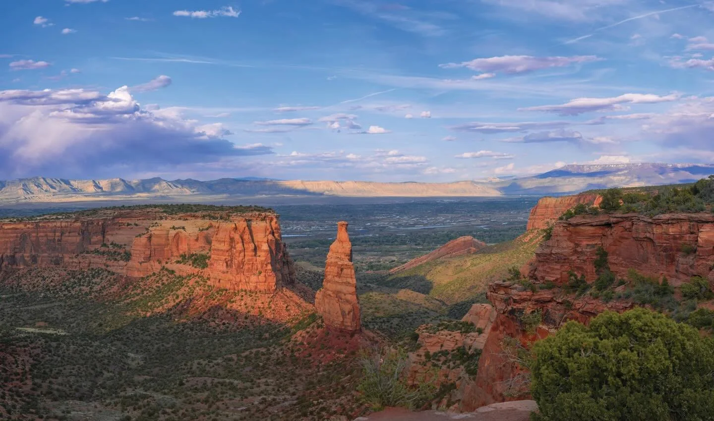Come gather near and hear the tale
Of a place both wild and kind &mdash;
Where mesas rise and horses roam,
And rest is what I&rsquo;d find.

The flattops watch with softened gaze,
Like grandmothers at rest &mdash;
Her silence stitched with ancient ca