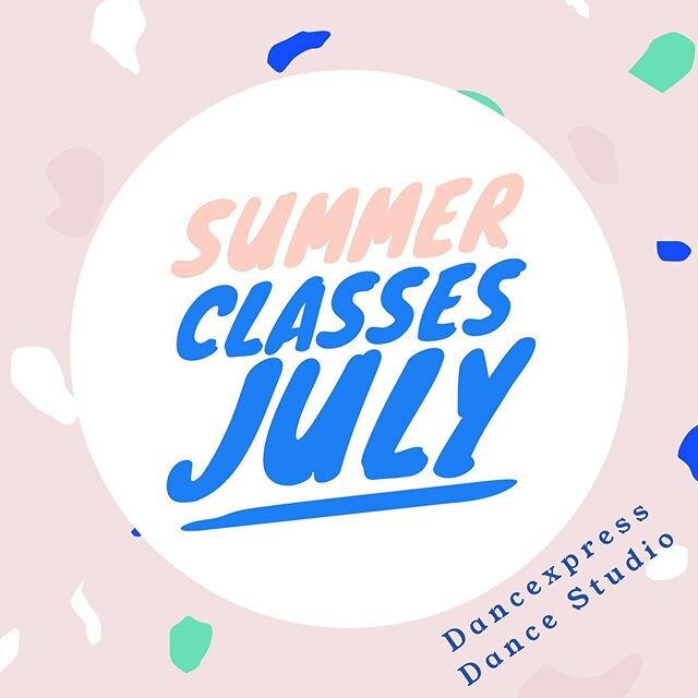 Who is excited for some amazing SUMMER ☀️ classes in July?:)) Keep swiping to see all of our July Class offerings:) click here to register  https://www.mydancexpress.com/schedule-registration  Classes are once a week for 4 weeks in July and classes s