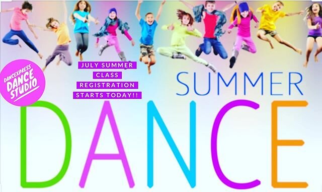 💫We are SO EXCITED!!💫 Summer classes for the month of July are posted on Jackrabbit and OPEN for registration! Yay!! 😀👏👏Classes start Monday, July 6th Here is the link to register!!:) https://www.mydancexpress.com/schedule-registration  We can&r