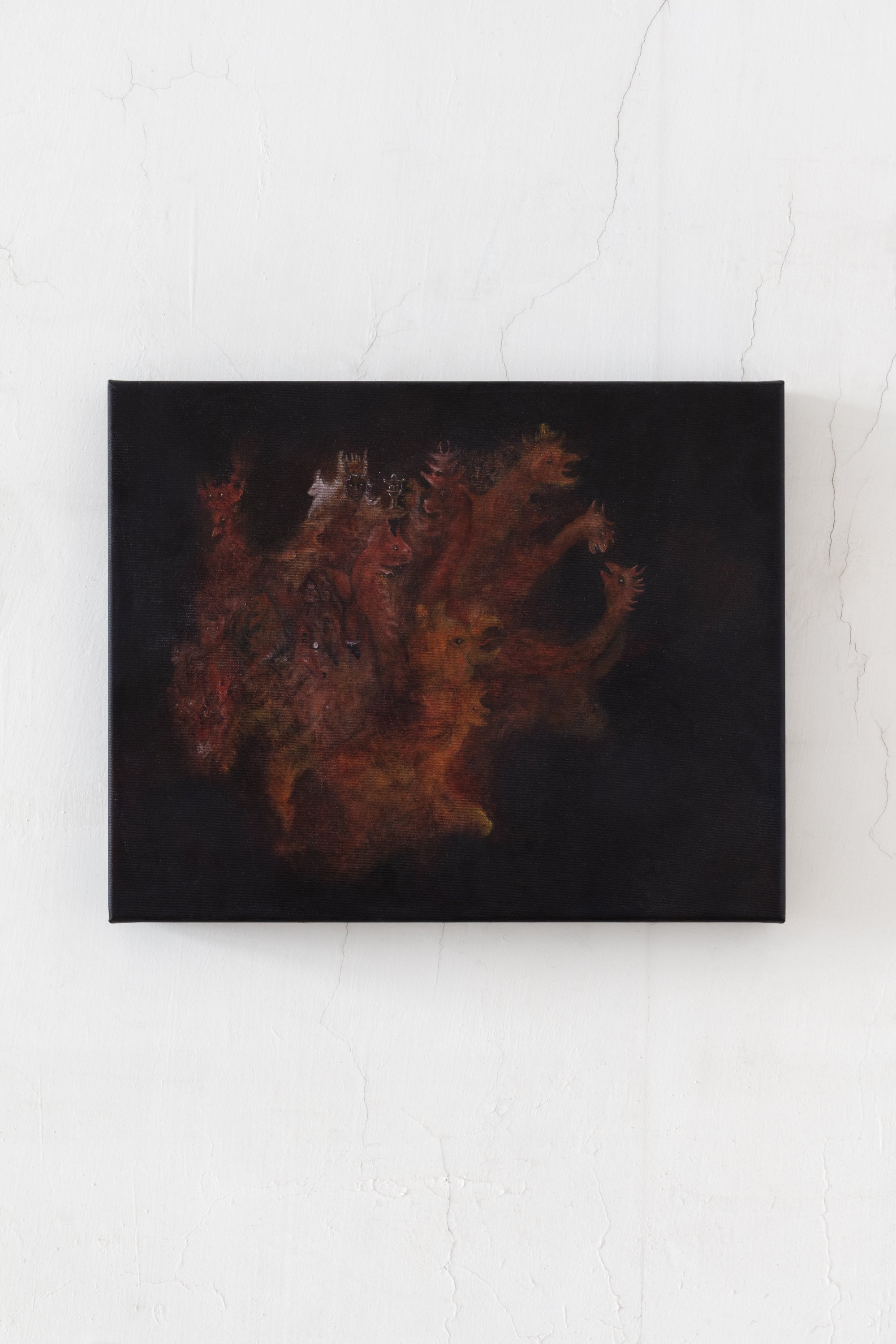 Mother of Harlots,  40 x 50 cm, acrylic and oil on canvas 