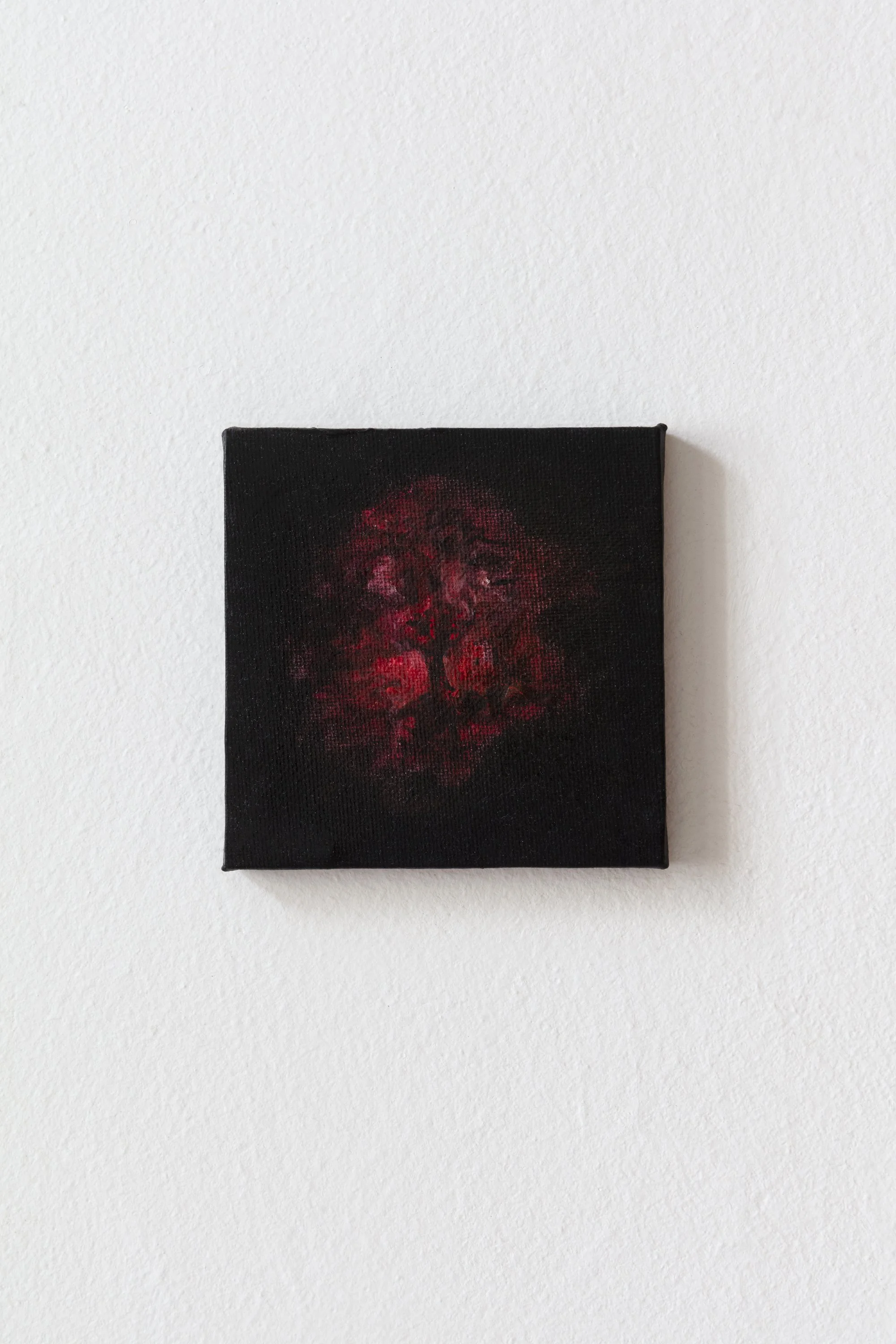 Evening, 10 x 10 cm, acrylic and oil on canvas