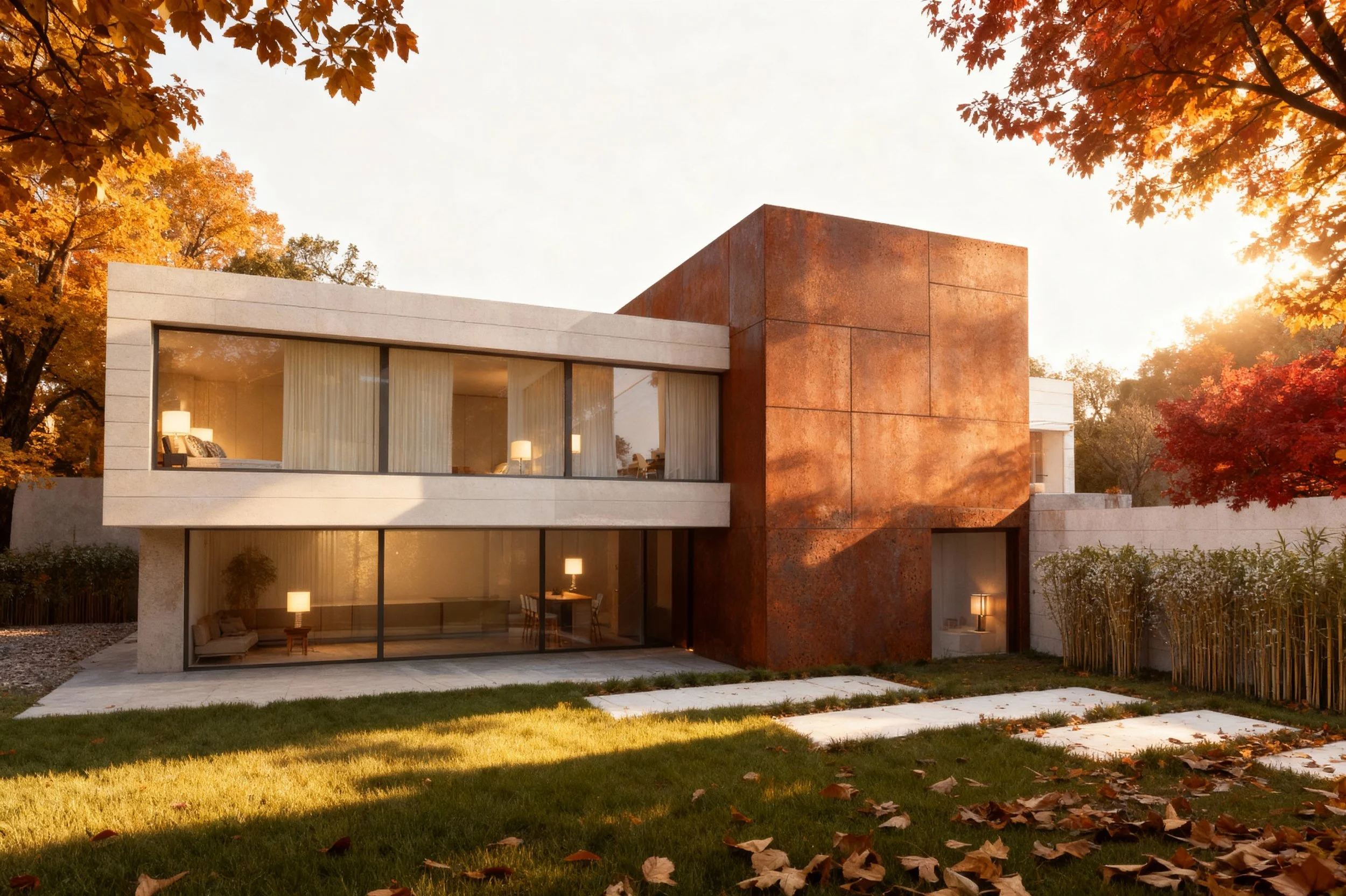  viviendas unifamiliar en otoño