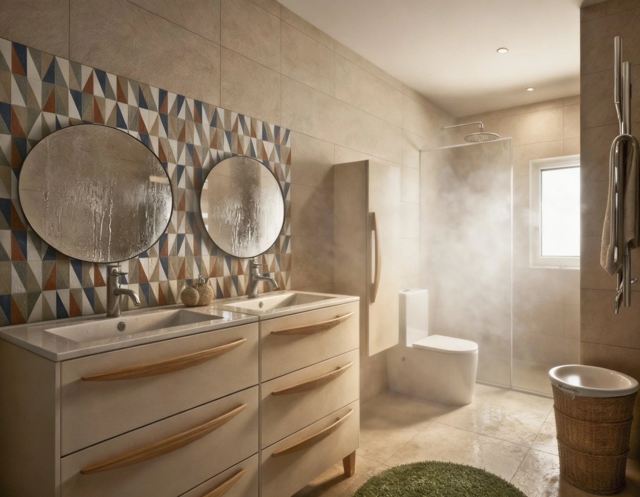 baño despues de la ducha