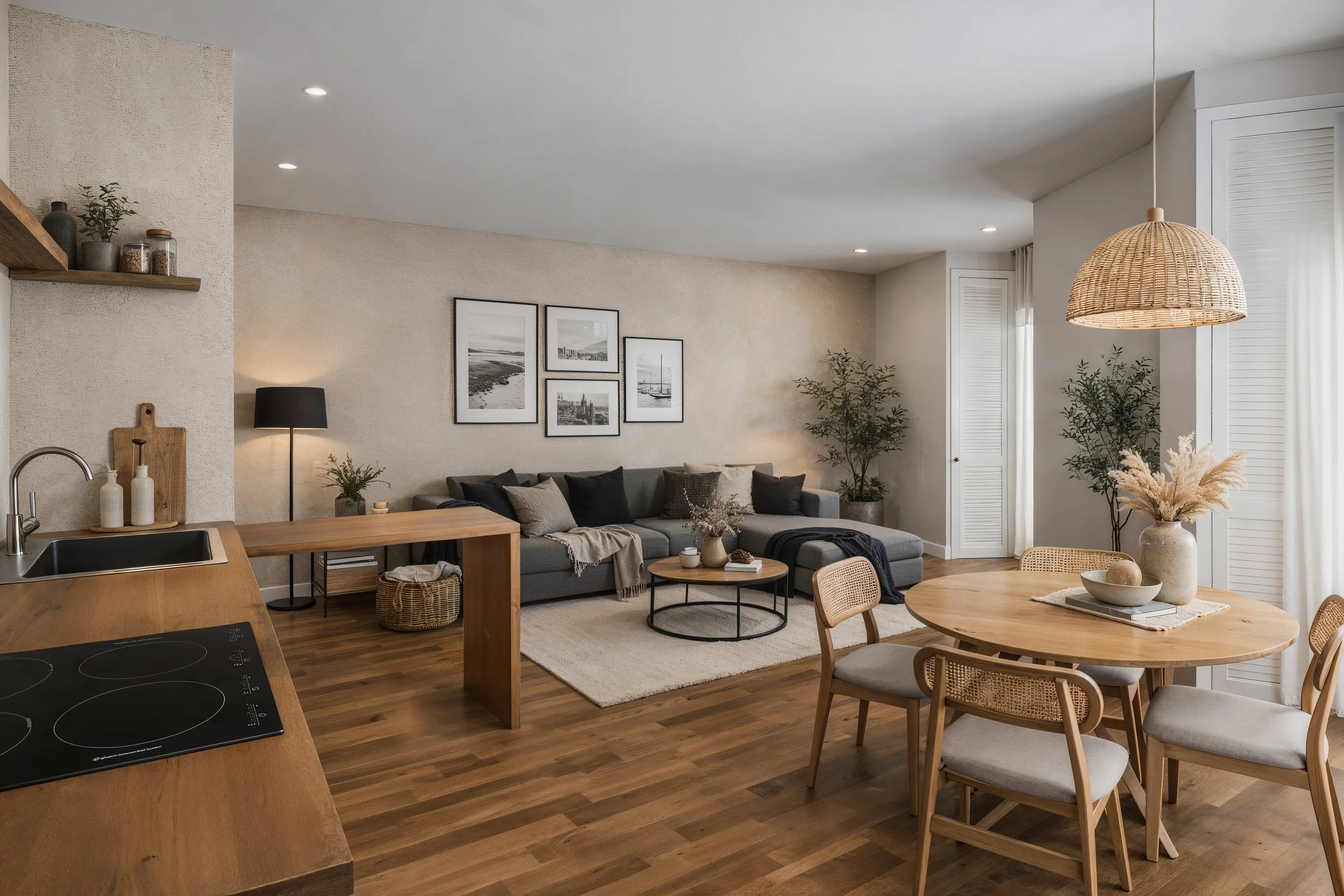 cocina salon comedor