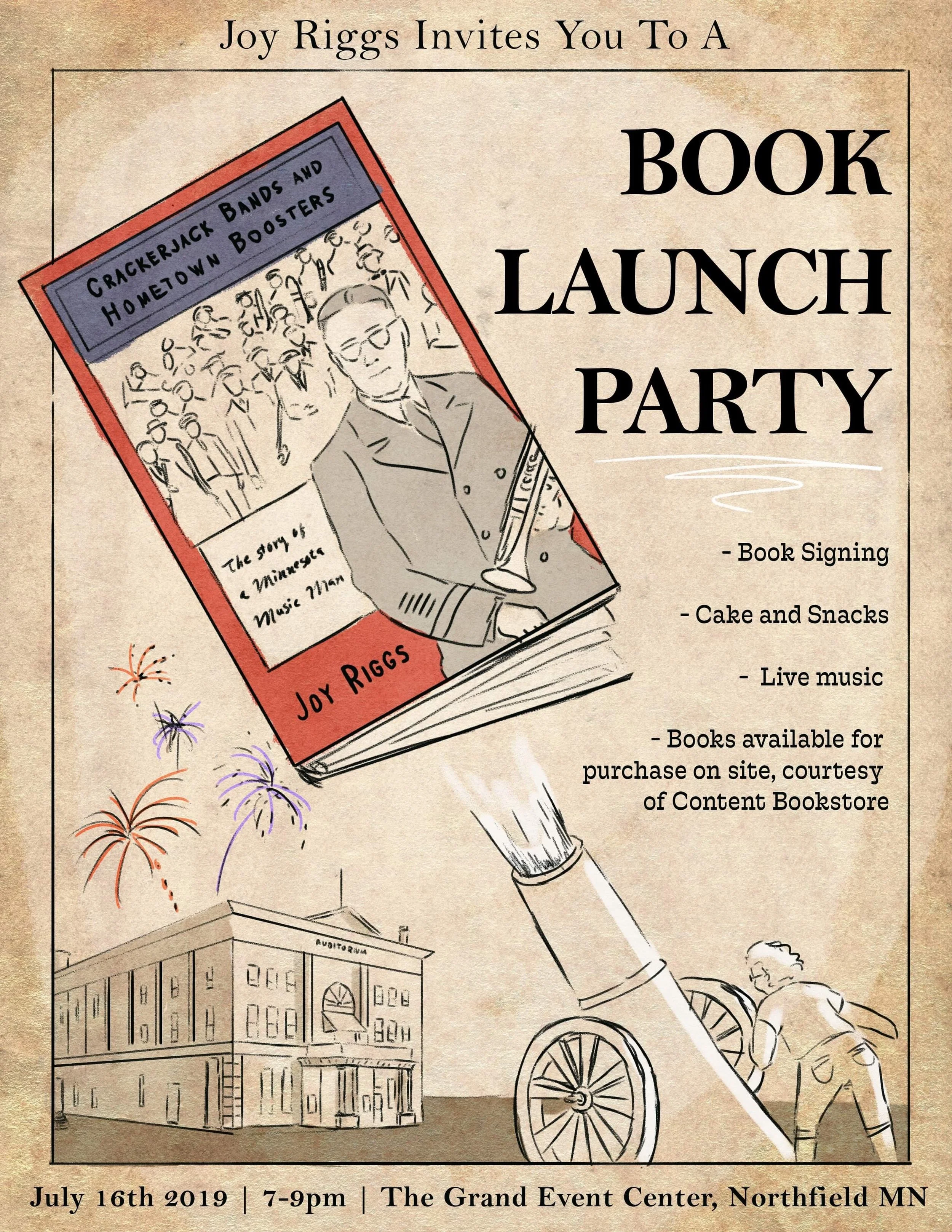Book launch party, NORTHFIELD, MN