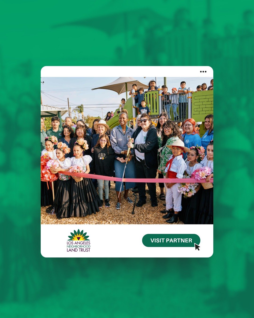 Partner Spotlight: Los Angeles Neighborhood Land Trust 🌳✨

Meet our partners transforming vacant lots into community power!

🌱 What they do:
&bull; Convert abandoned spaces into community gardens
&bull; Create green spaces for families to gather an