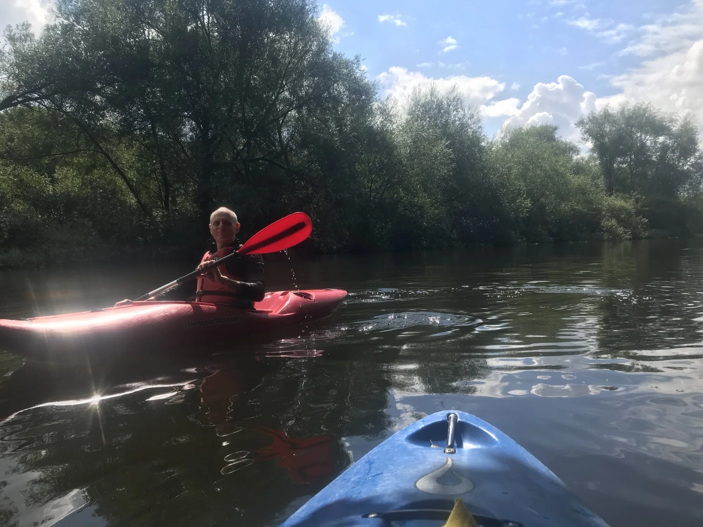 Kayaking on the River Don, Sprotborough