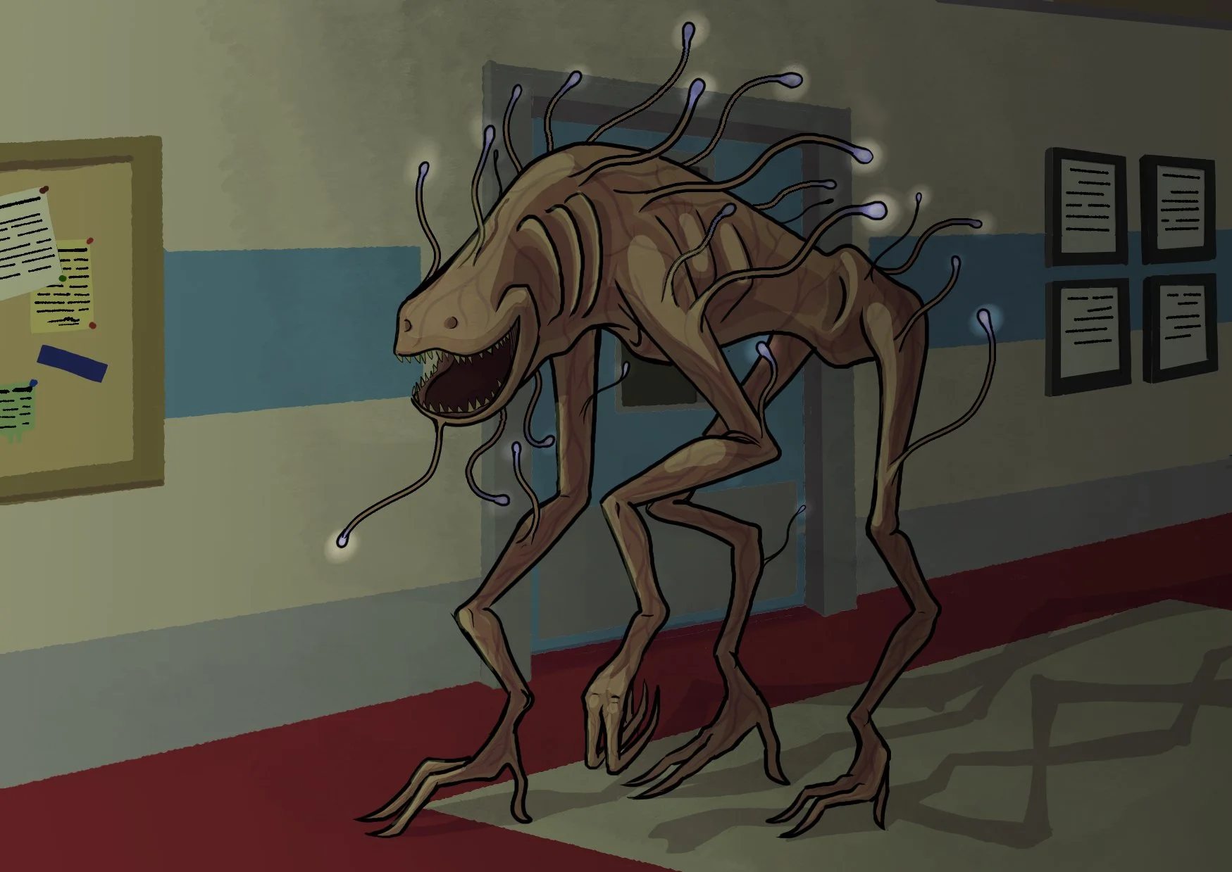  A fan design for the creature from "the Autopsy", an episode of Trevor Henderson's podcast "The Mayfair Watcher's society" 