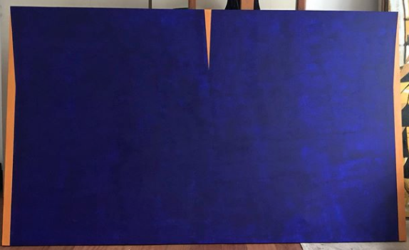 Uncu (azul) Acrílico sobre lienzo 130 x 220 2019