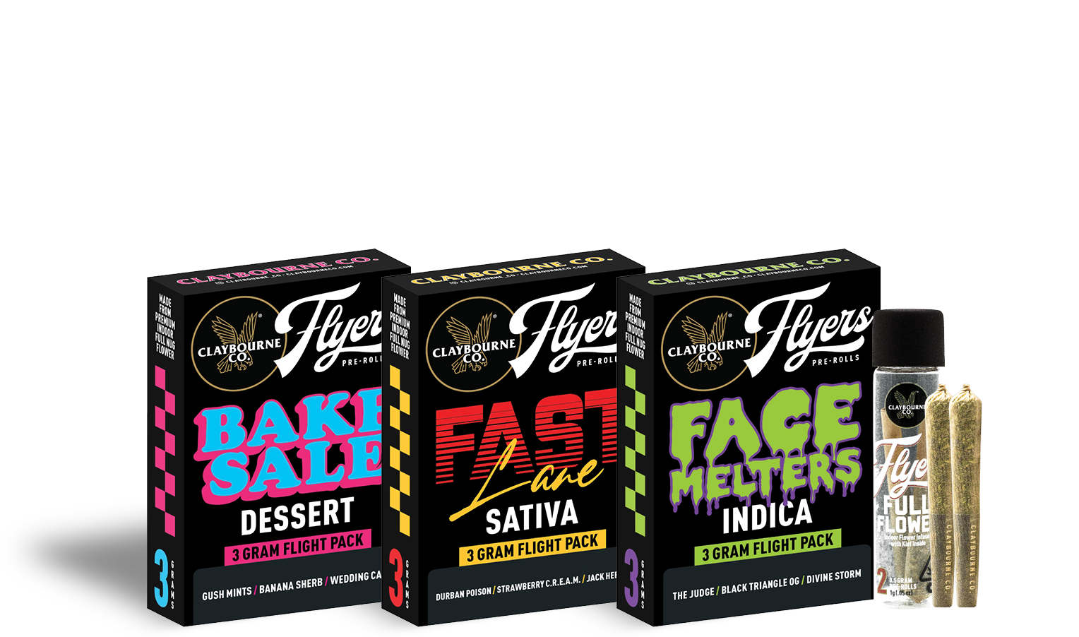 Flyers Flight Packs Pre Rolls Claybourne Co