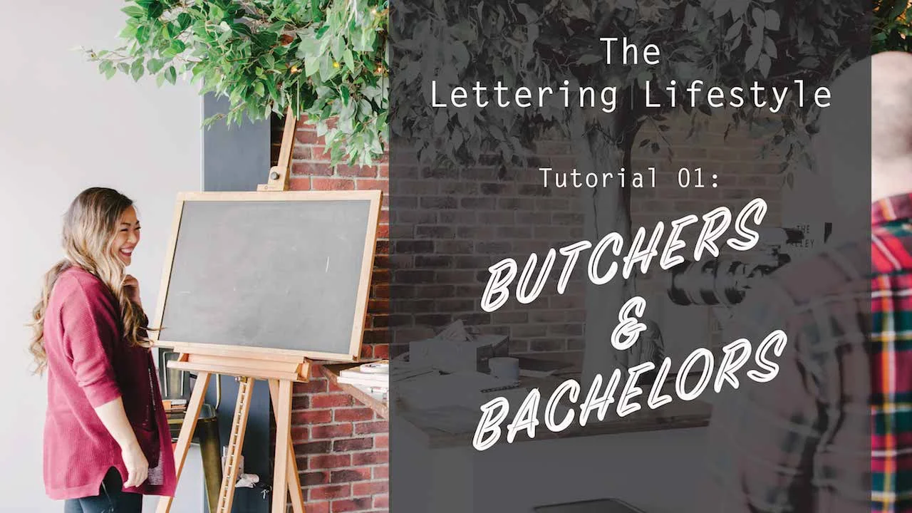 Watch our FIRST tutorial on our new channel on YouTube called The Lettering Lifestyle