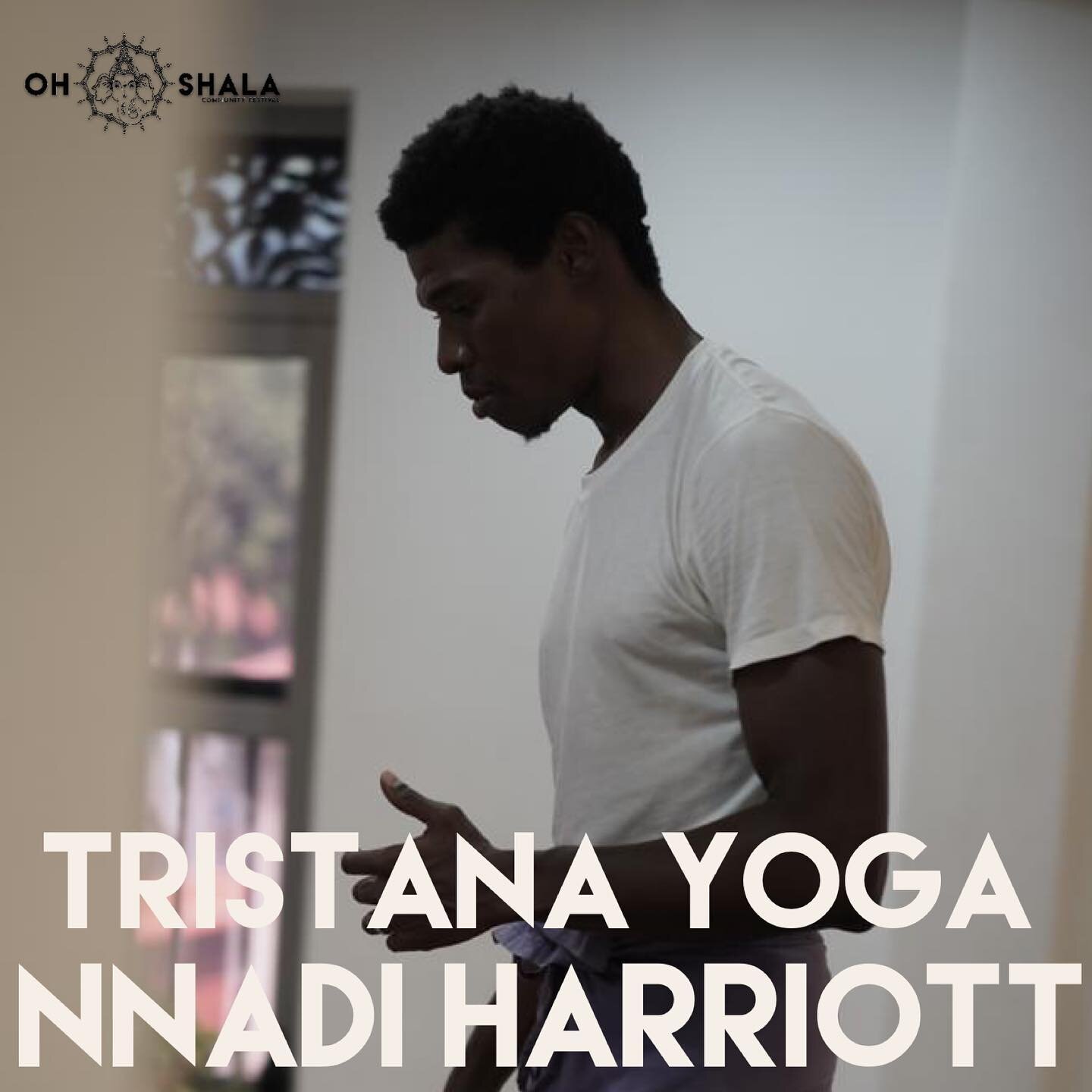 We welcome @nnadi.harriott to the Oh Shala Festival. 
.
Nnadi has had the pleasure to share his practice worldwide. He discovered yoga asana in 2995 which led him to Ashtanga Yoga. He is a dedicated and direct student of Sharath of the Sharath Yoga C