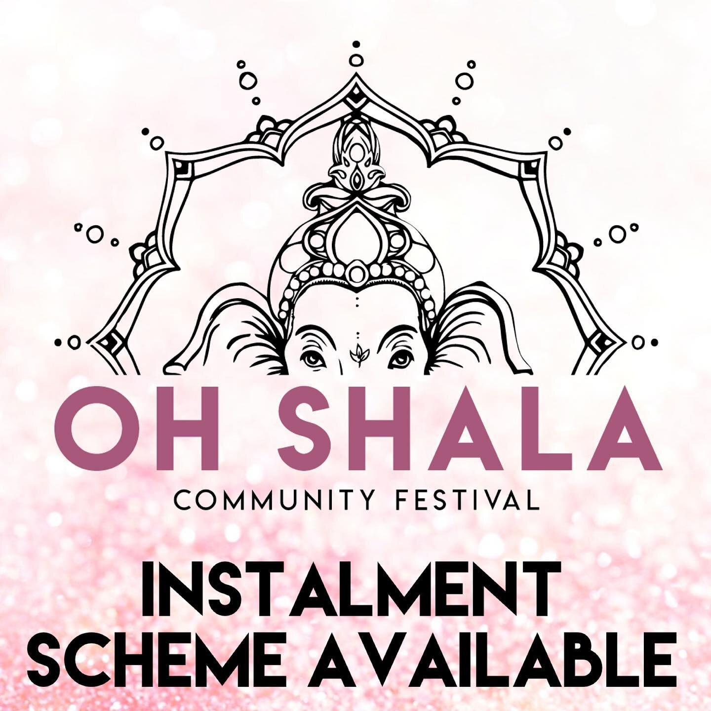 Email us if you&rsquo;d like to pay for your ticket in instalments
.
If you would like to join the festival but worried about finances, please don&rsquo;t let money be a deterrence. Email us and we can help as best as possible!
.
Hello@ohshalafestiva