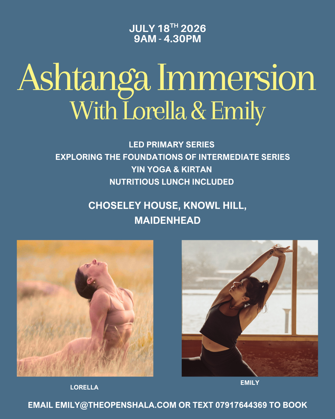 Ashtanga Immersion with Lorella &amp; Emily 
