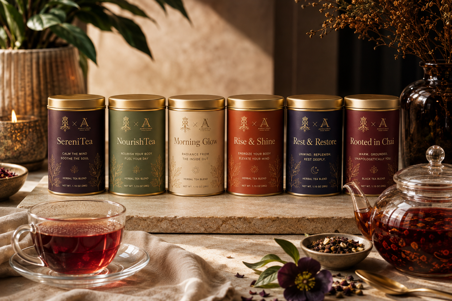 The Audacious Collection Tea Sampler Box