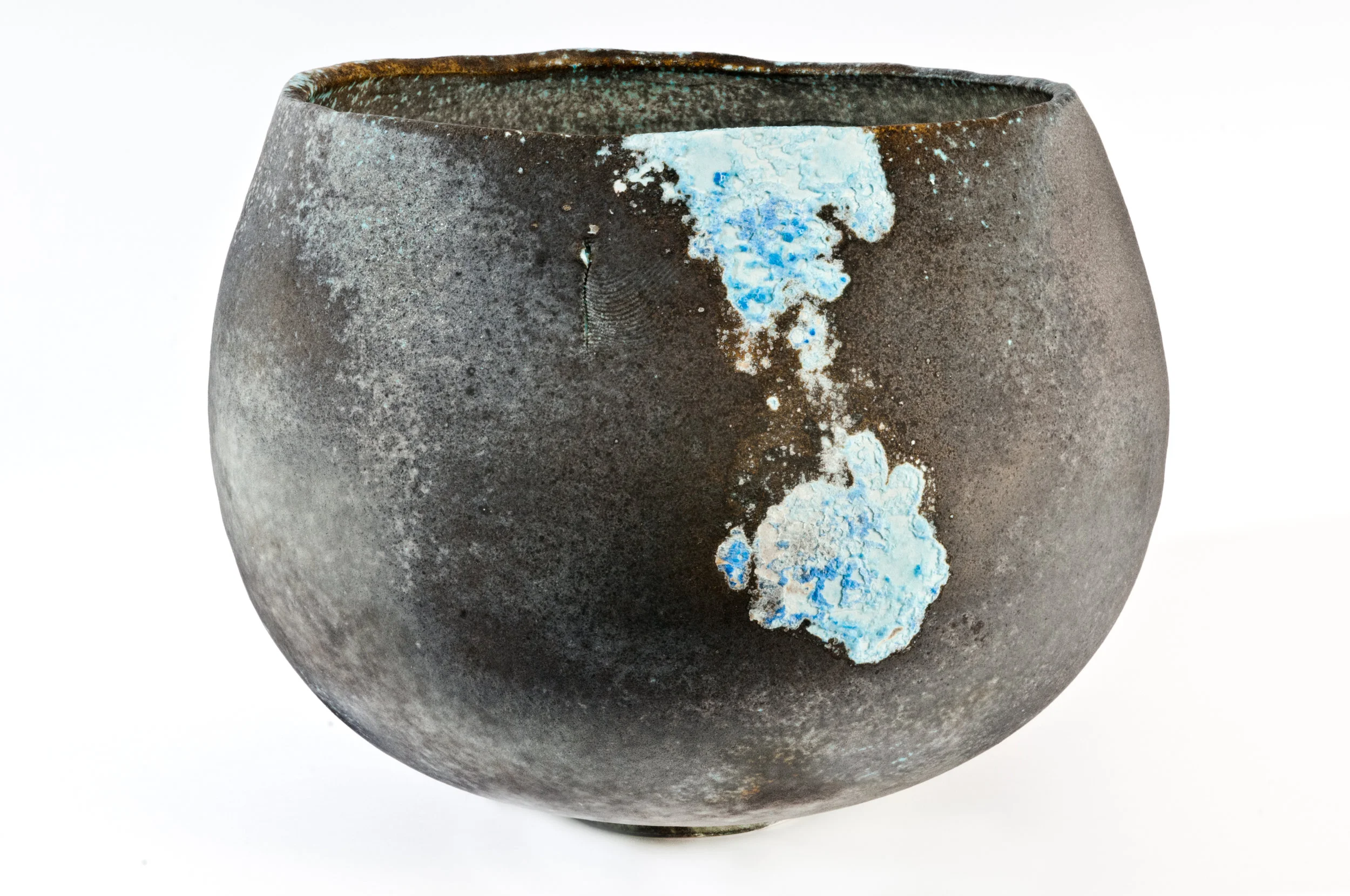 Jack Doherty, Black and Blue Guardian Vessel, from the Irish Contemporary Ceramics Collection.