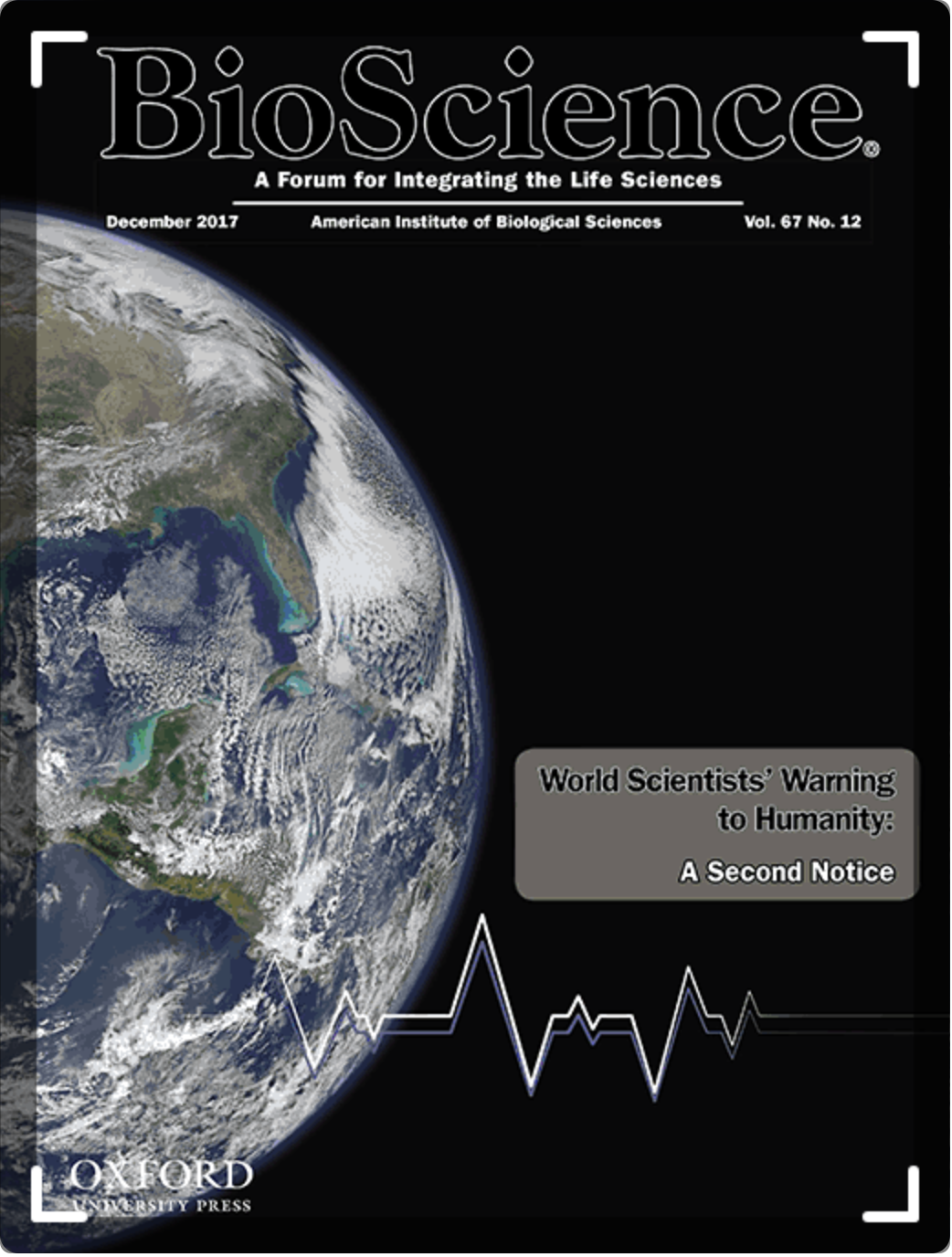 “World Scientists' Warning to Humanity: A Second Notice” was published in the journal BioScience in November 2017 with 15,372 signatories from a range of scientific disciplines (thought to be the largest-ever formal support by scientists for a journal article).