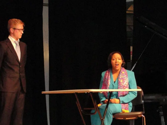 Yolanda portraying Anita Hill in Ben Yarmolinsky's opera, Clarence and Anita