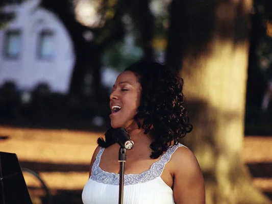 Yolanda performing in NYC's Central Park