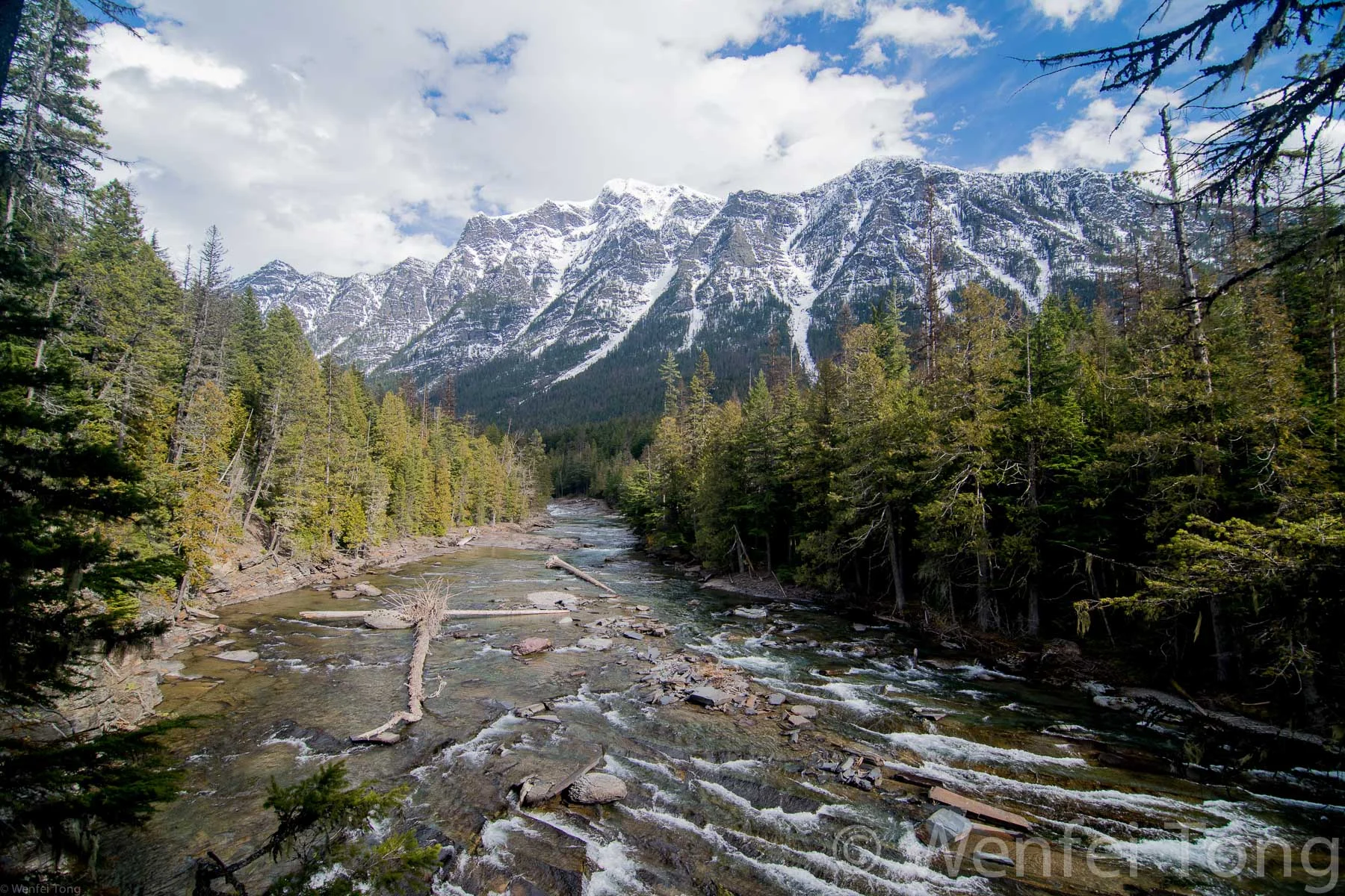McDonald Creek in Glacier NP in spring