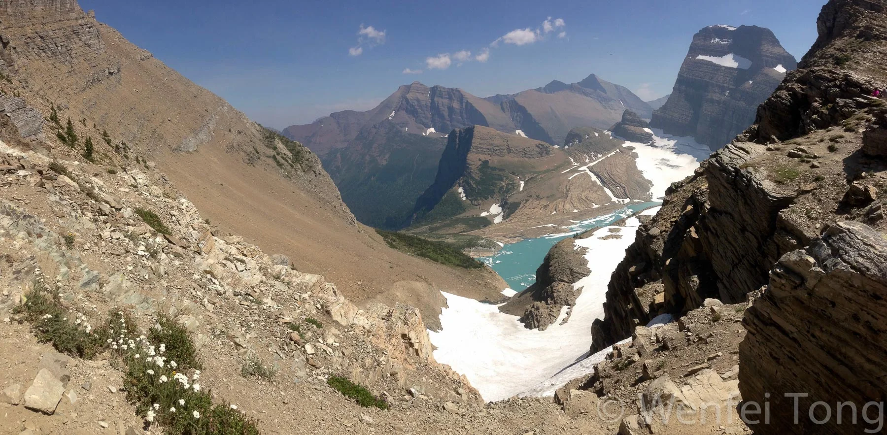 Grinnell glacier overlook in Glacier NP