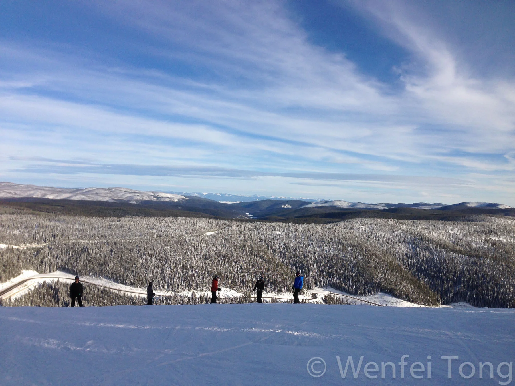 View of the Anaconda Pintler Range