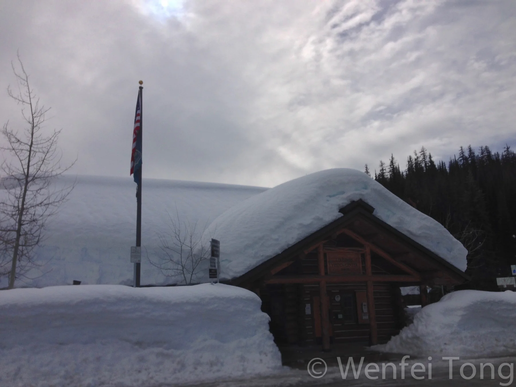The Lolo Pass Visitor's Center is the perfect place to warm up after a cross-country ski