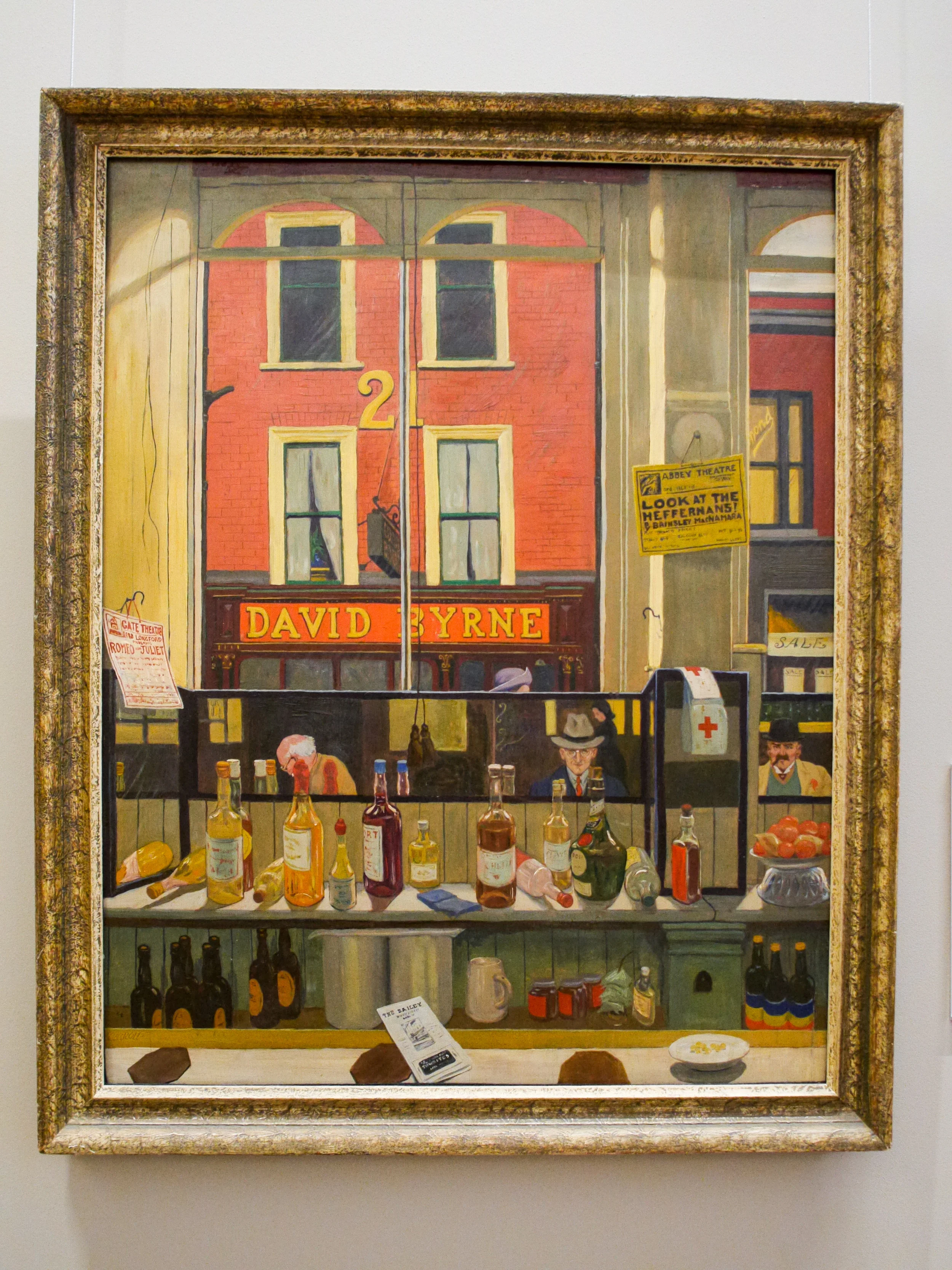 Davy Byrne’s Pub, Duke Street, From The Bailey, Dublin (1941) by Harry Kernoff.