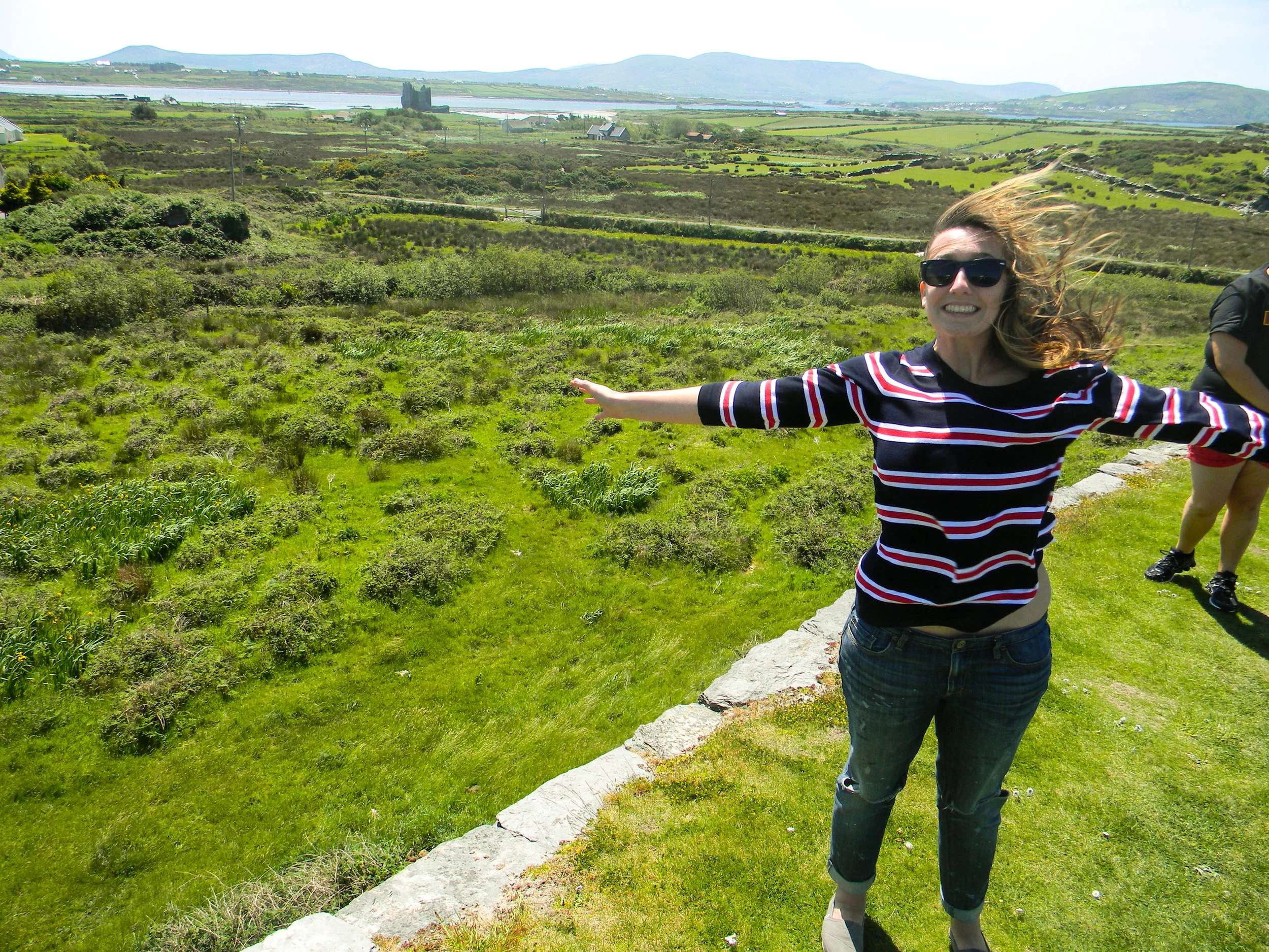 Candid Alexandra on a Fairy Fort in Ireland 