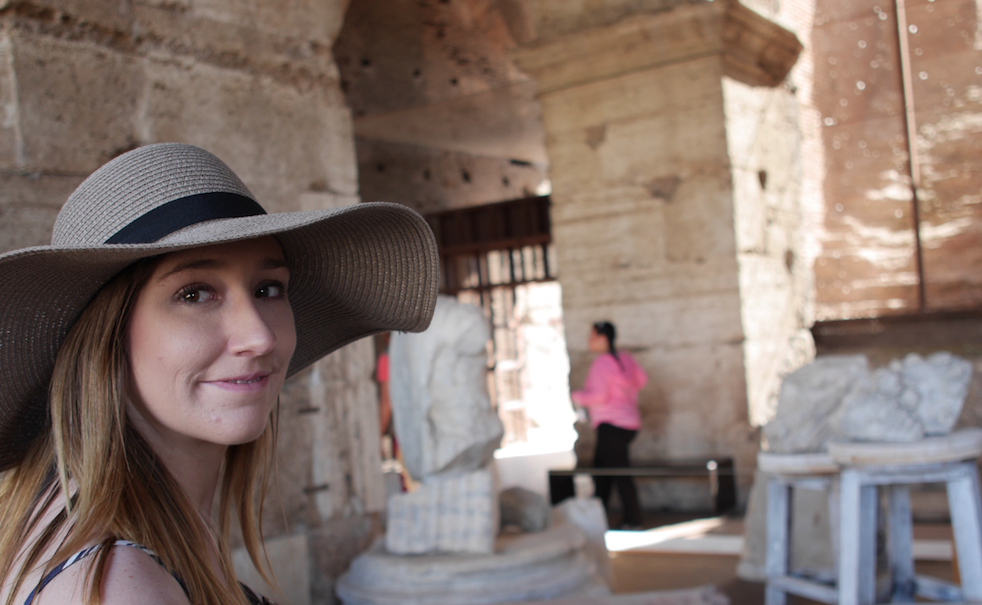 Candid Alexandra in Rome, Italy