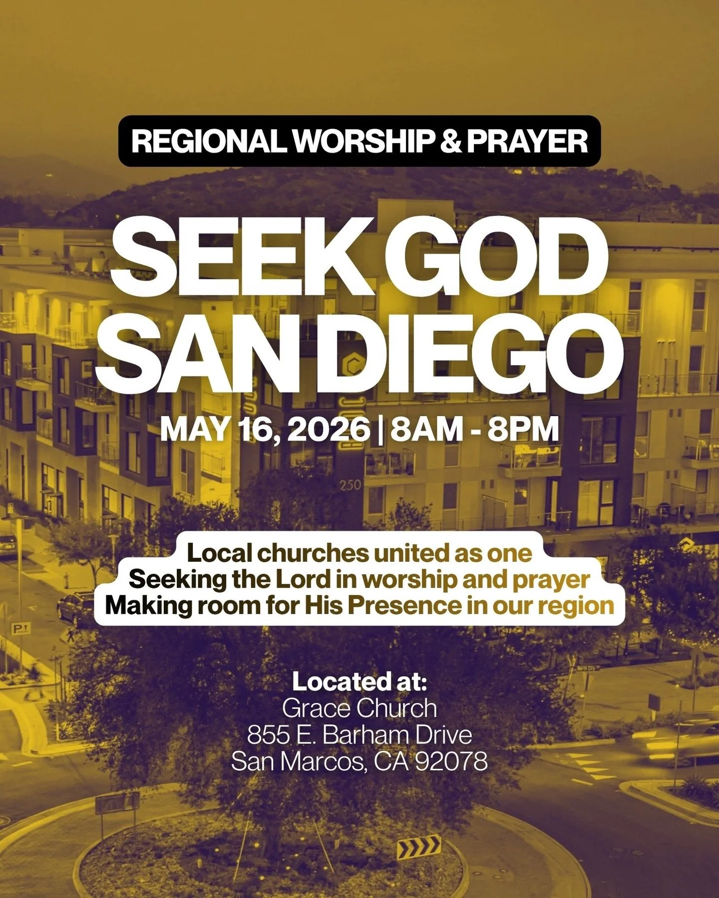 SEEK GOD SAN DIEGO is happening again! 🗣️🔥

Join multiple churches and ministries coming together in worship and prayer, making a dwelling place for God in our region 🔥

@reinhardbonnkeofficial said, &ldquo;Evangelism without intercession is like 