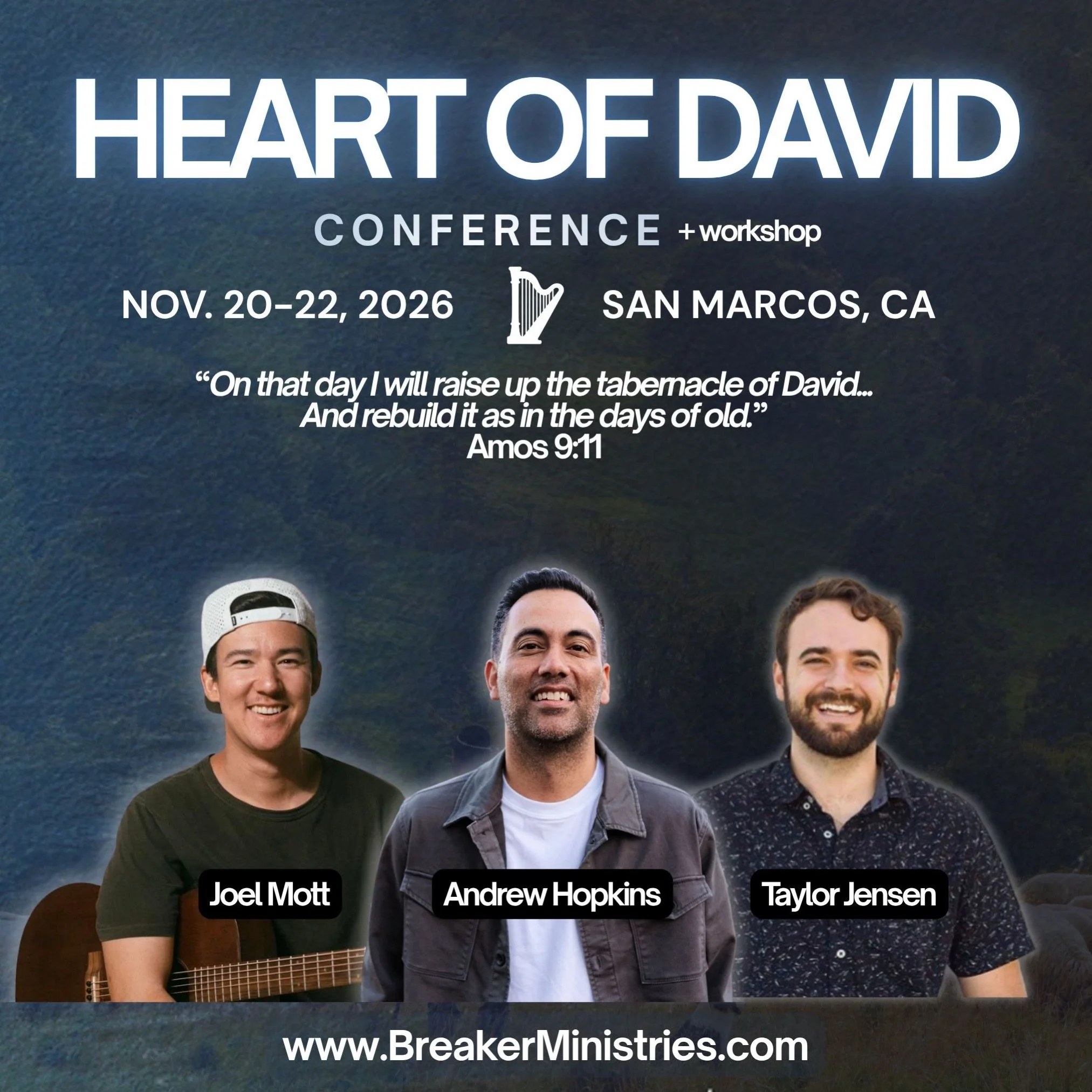 Excited to announce the Heart of David conference!!🪉🔥

We&rsquo;re gathering for a weekend of worship, encounter and equipping centered around one thing: becoming a people who host the Presence of God well.

This isn&rsquo;t just for worship leader
