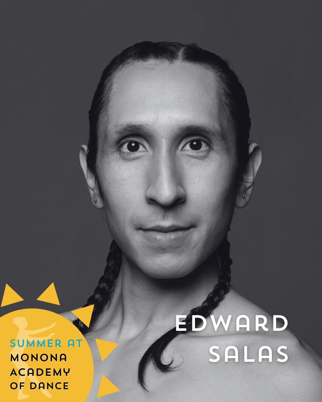 ☀Summer Guest Faculty: Edward Salas

We can't wait to have Mr. Eddie back in the studios with us! He will be teaching Contemporary and Improvisation during our Summer Intensive. 

Edward Salas began dancing at 19 while earning his A.A. in Theater Art